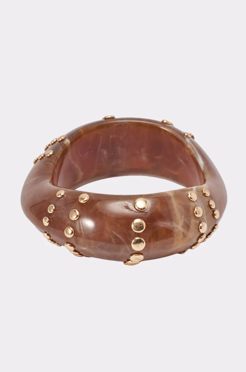 MOCHA GLOW RESIN BRACELET - Akira Store