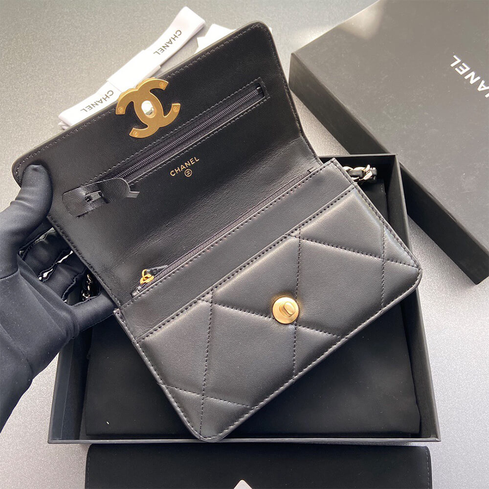CHANEL 19 Wallet on Chain(high-end grade)