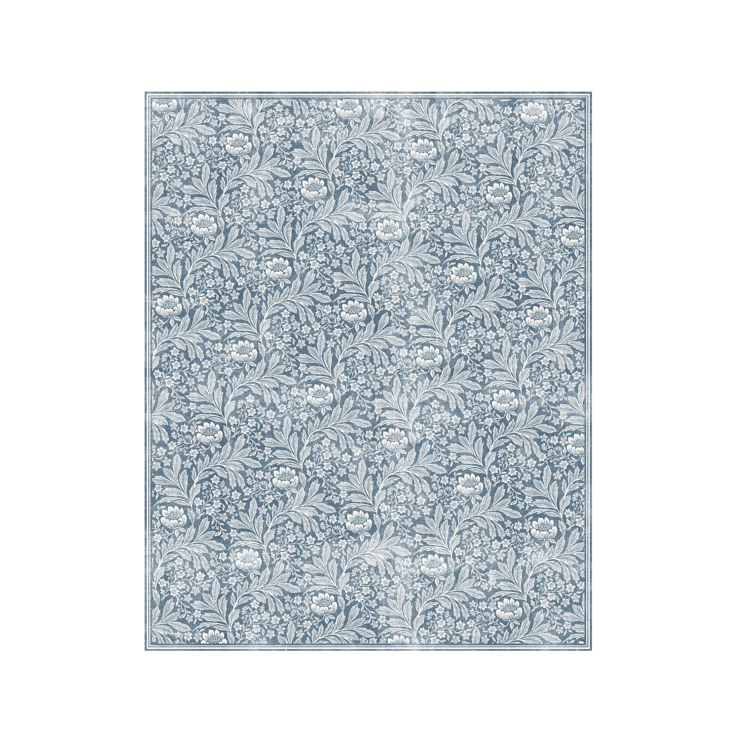 Florentine Silky Soft Washable Rug Blue 240x300cm