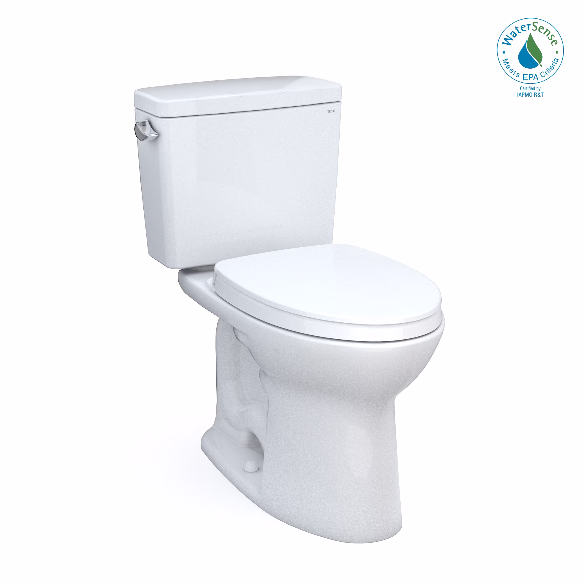 Drake® Two-Piece Elongated 1.28 GPF TORNADO FLUSH® Toilet with CEFIONTECT® and SoftClose® Seat, WASHLET®+ Ready, Cotton White MS776124CEG#01