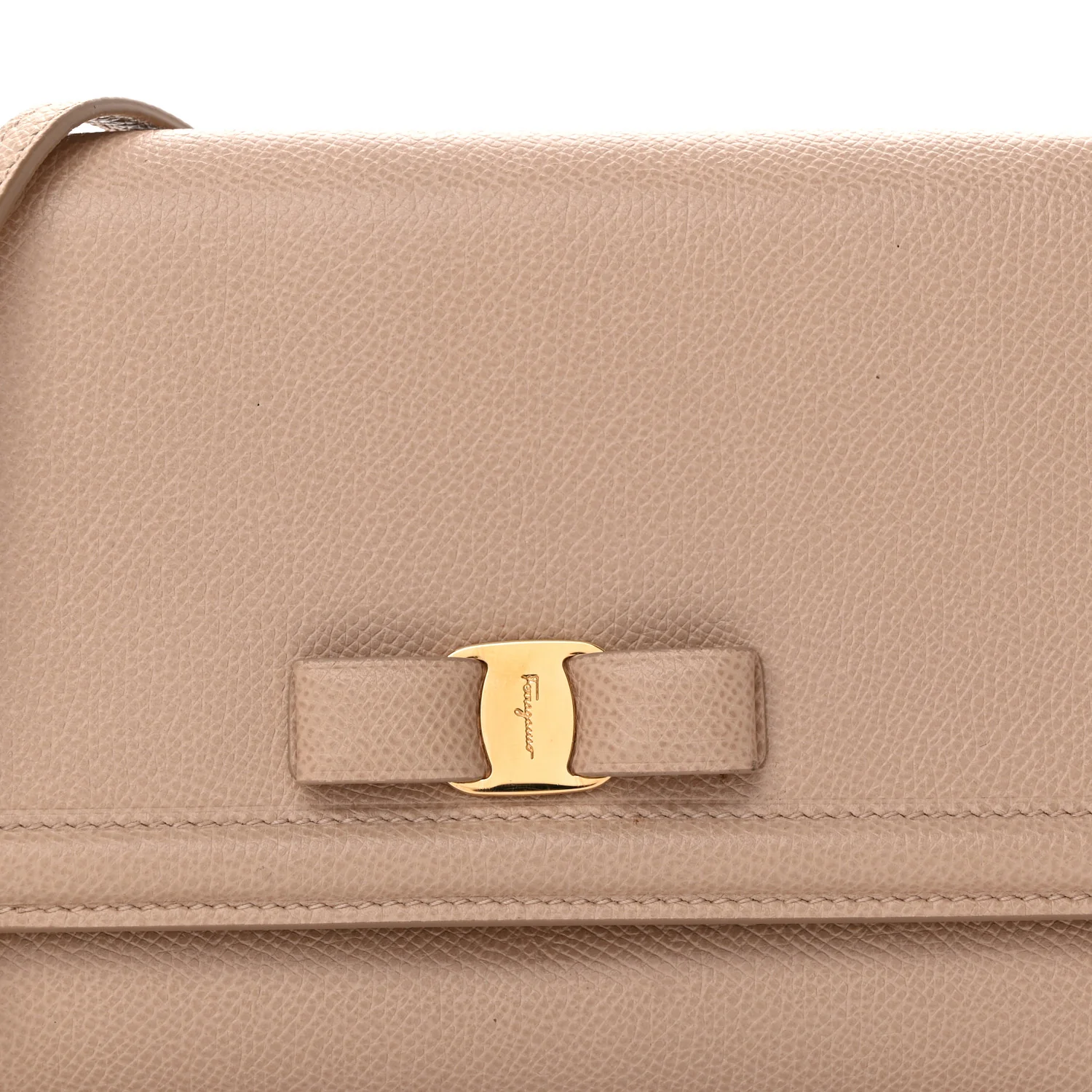 Printed Calfskin Ginny Shoulder Bag Beige