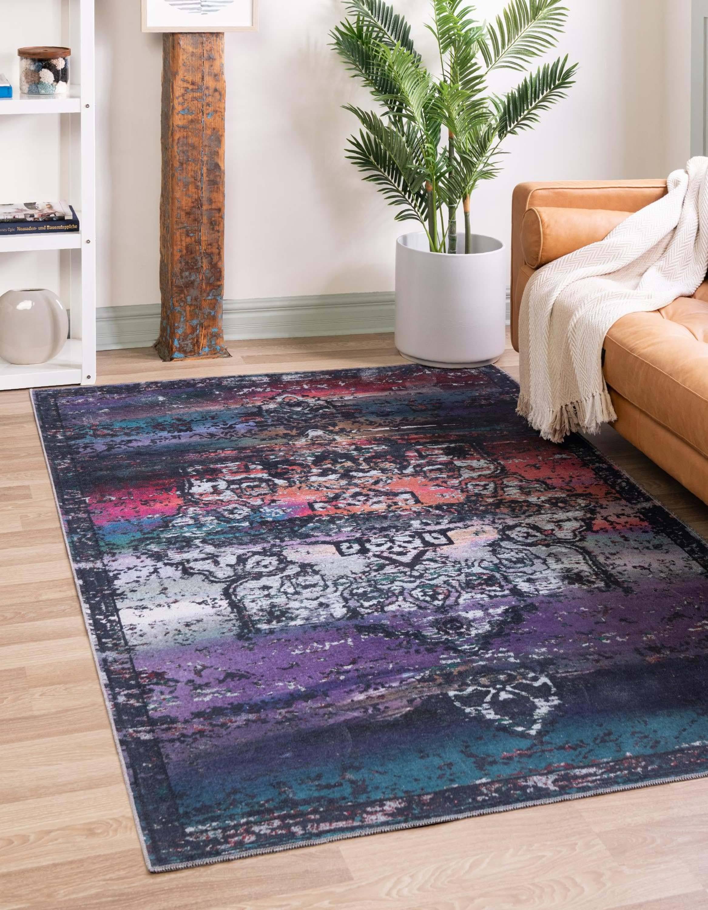 Unique Loom Renaissance Wasahable 9x12 Multi Blue Large Area Rug