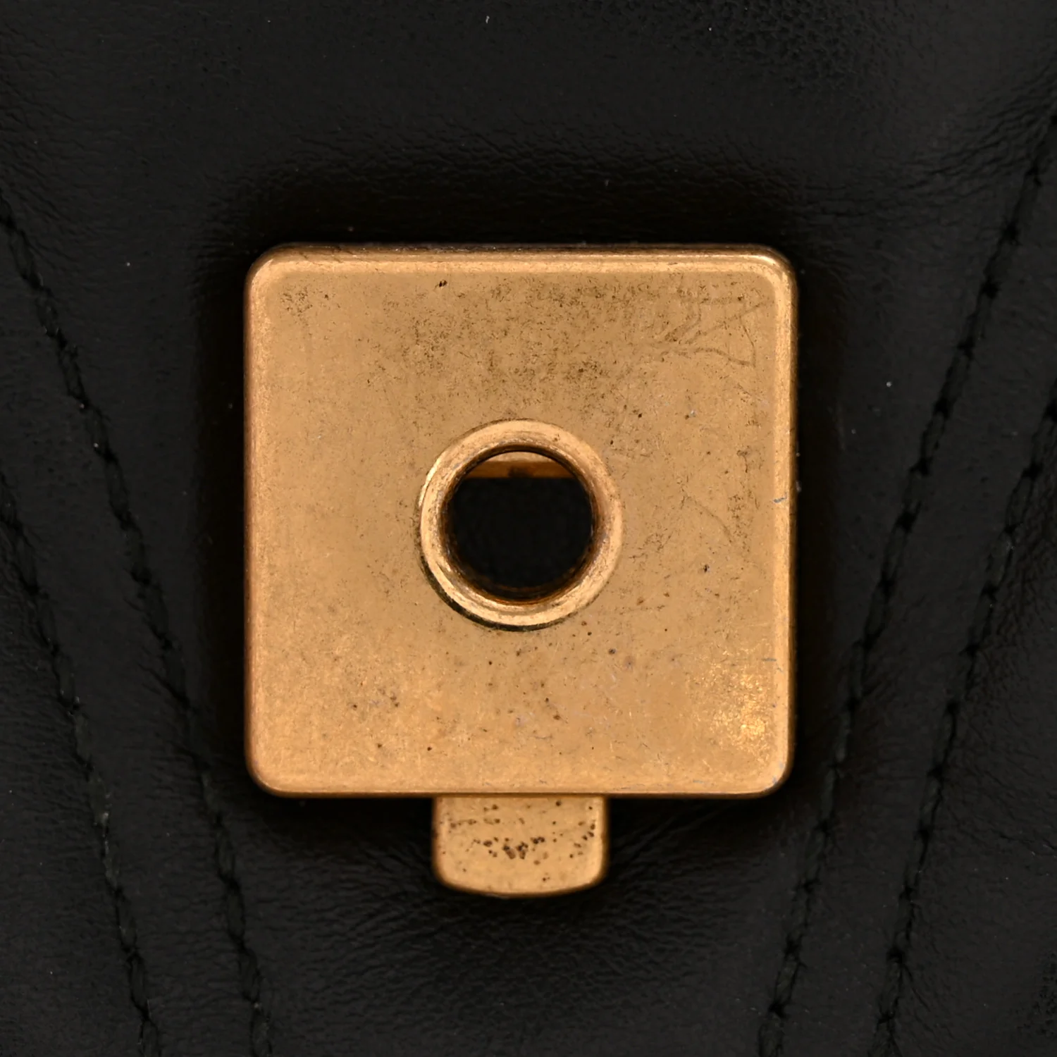 Calfskin Matelasse Small GG Marmont Shoulder Bag Black