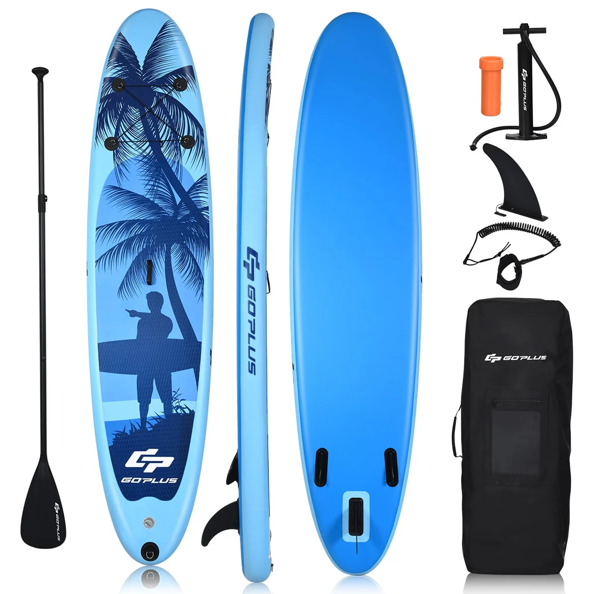 10' Inflatable Stand Up Paddle Board 6.5” Thick SUP with Premium Accessorie