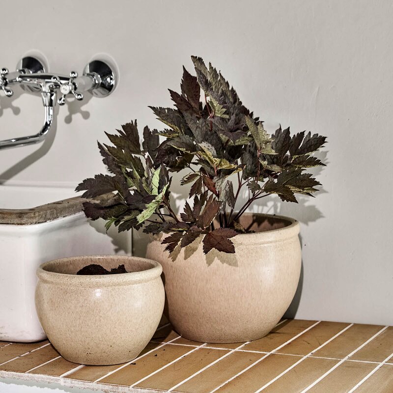Vale potte 2 stk beige