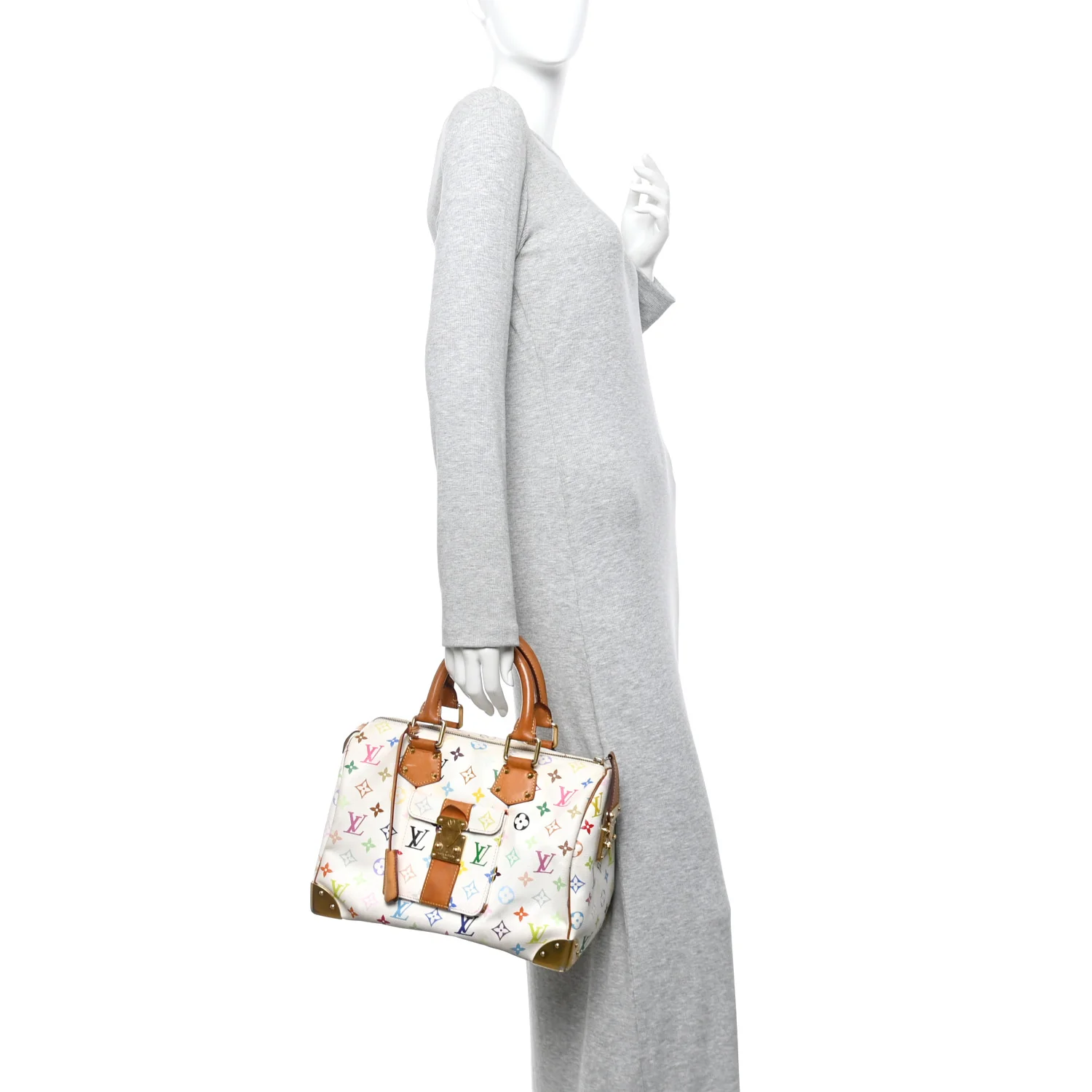 Monogram Multicolor Speedy 30 White