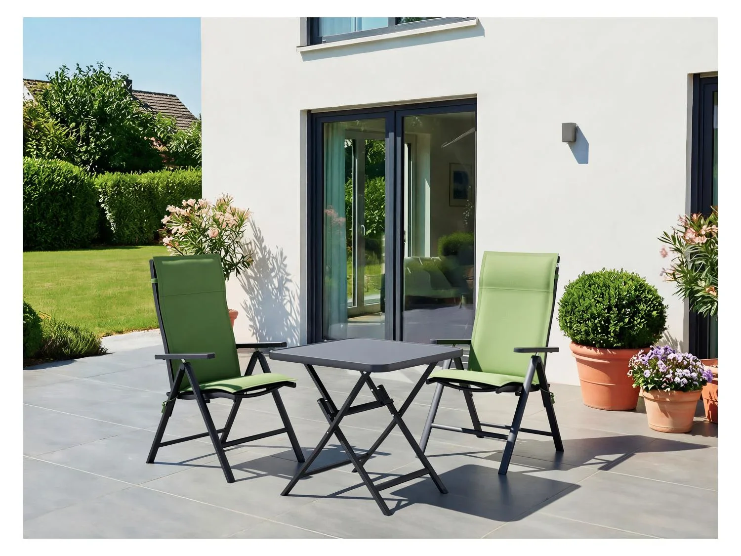 LIVARNO Table de jardin + Lot de 2 fauteuils Toronto