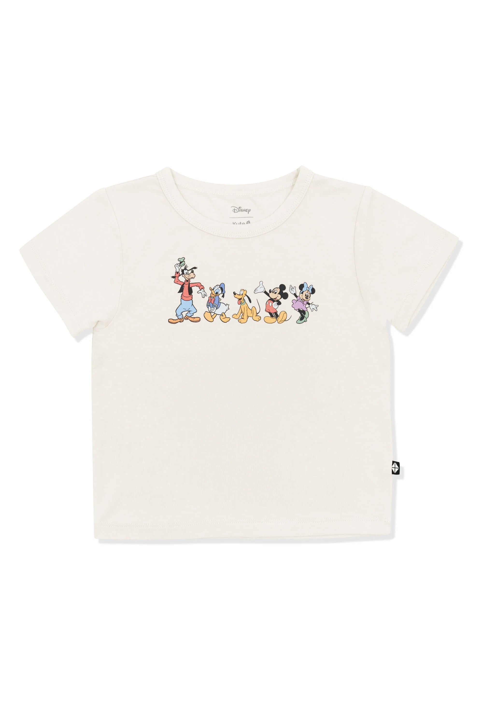 Toddler Basic Tee in Mickey and Friends on Ecru