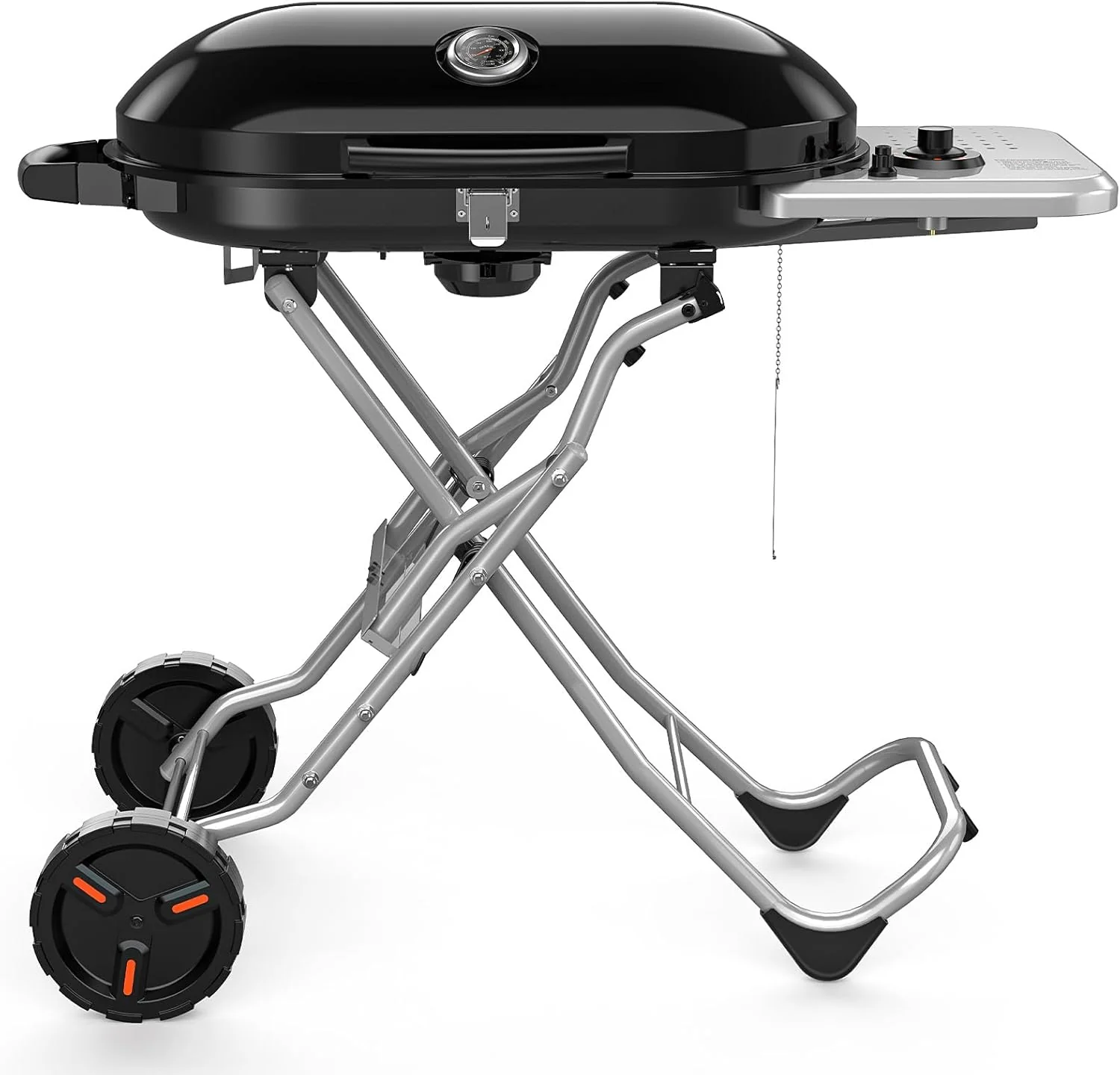 Barbecue à gaz propane à 2 brûleurs avec poêle en fonte et grilles combinées