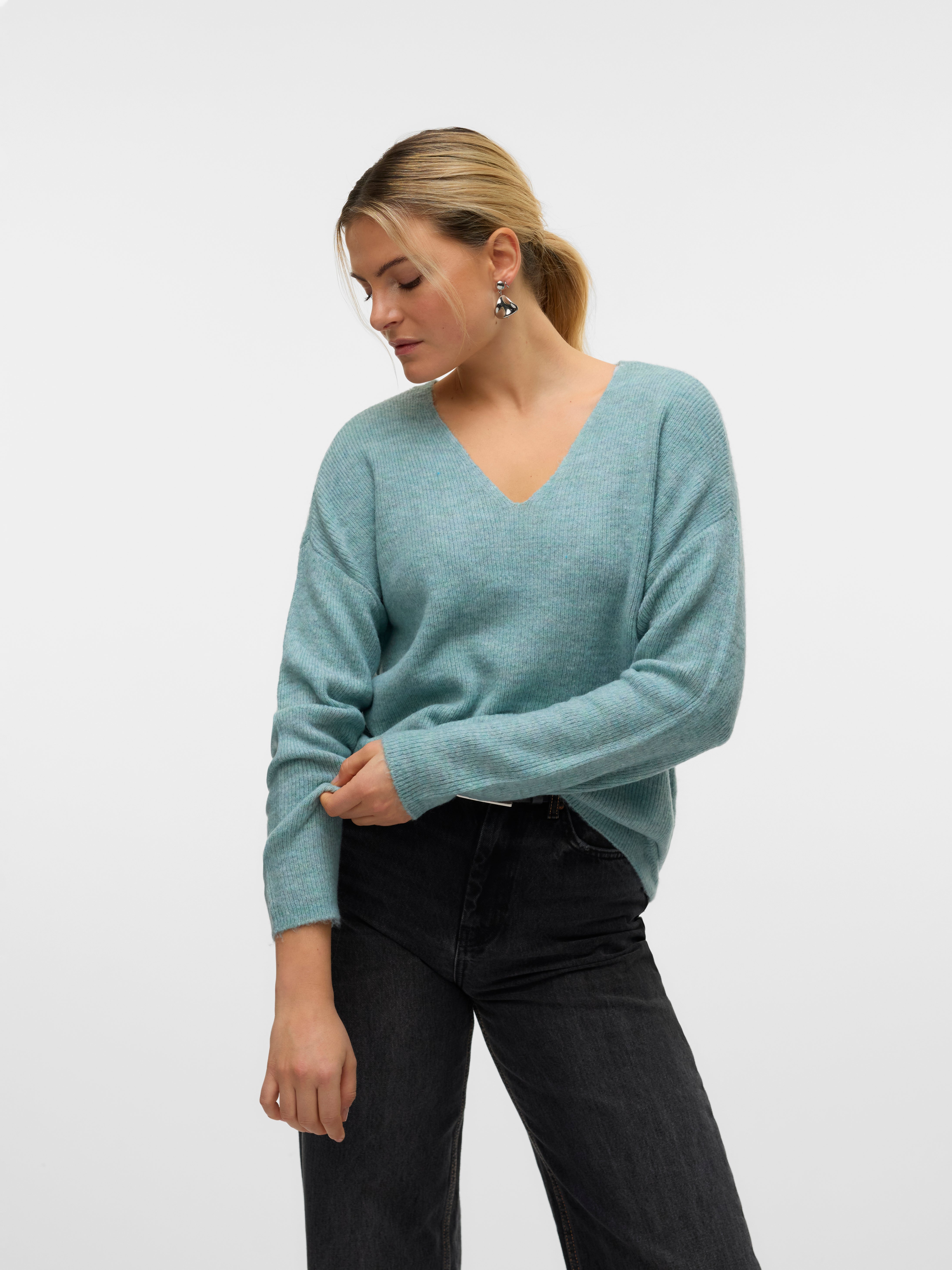 VERO MODA® VMCREWLEFILE Knitted pullover