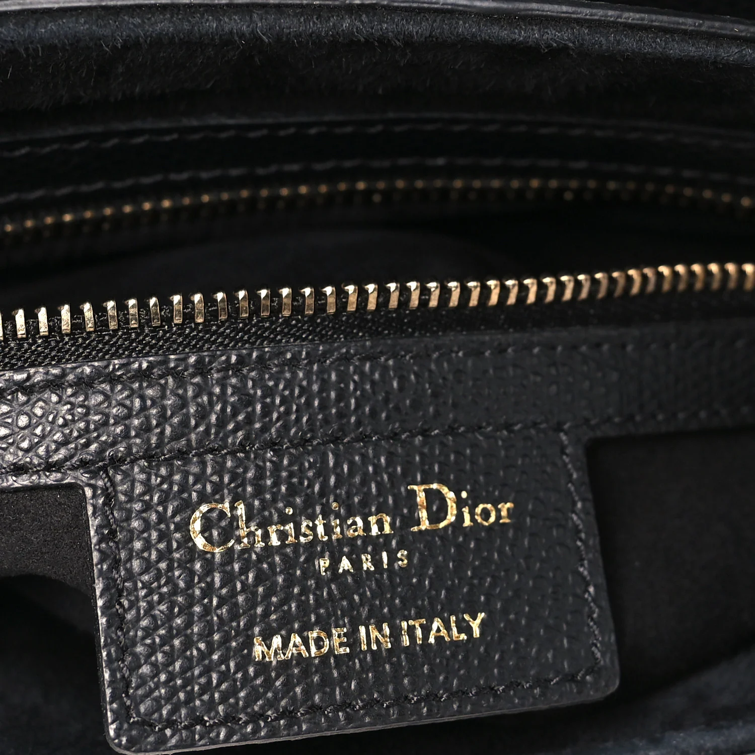 Grained Calfskin Saddle Bag Black
