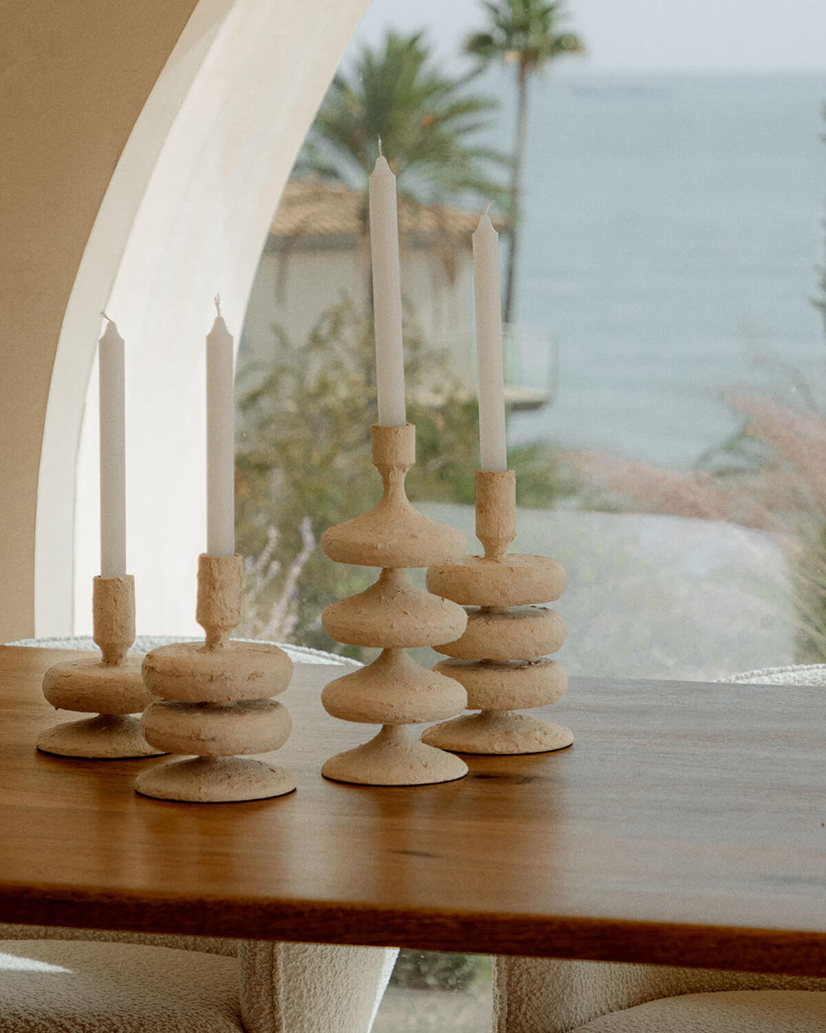 Lucio - Candelabro de Metal (17 cm) Lucio