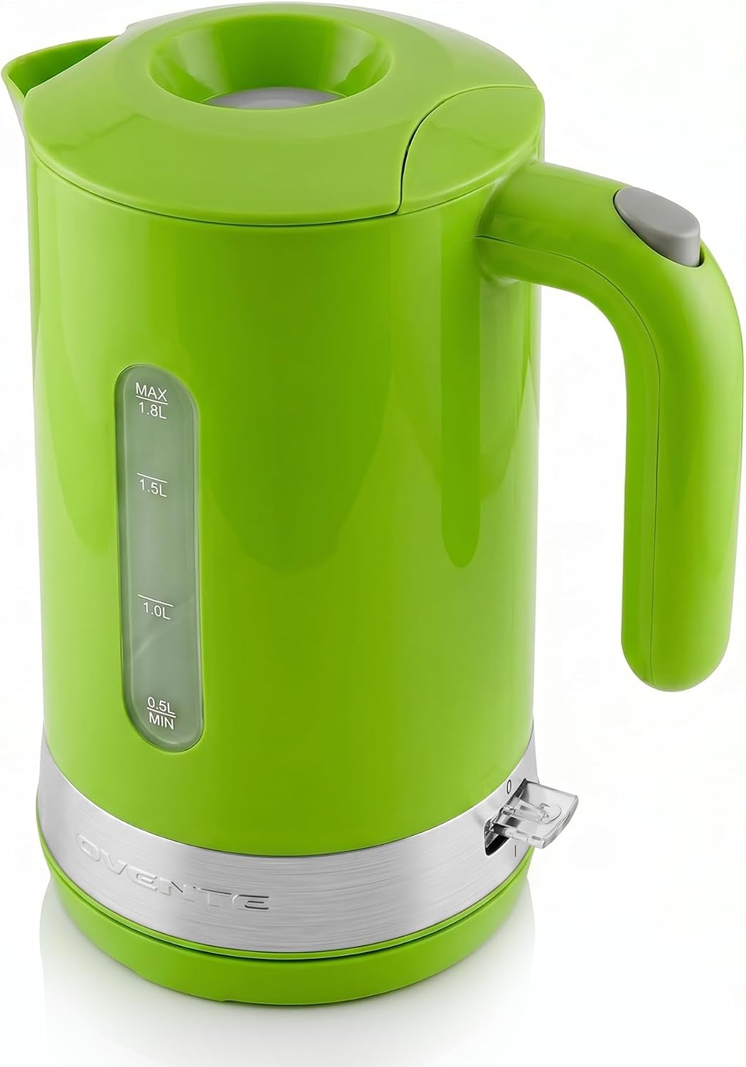 OVENTE 1.8L Electric Kettle, BPA-Free with Easy-Fill Lid, Black KP413B