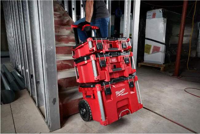 Boîte à outils roulante PACKOUT de 56 cm, grande boîte à outils de 56 cm et boîte à outils moyenne de 56 cm