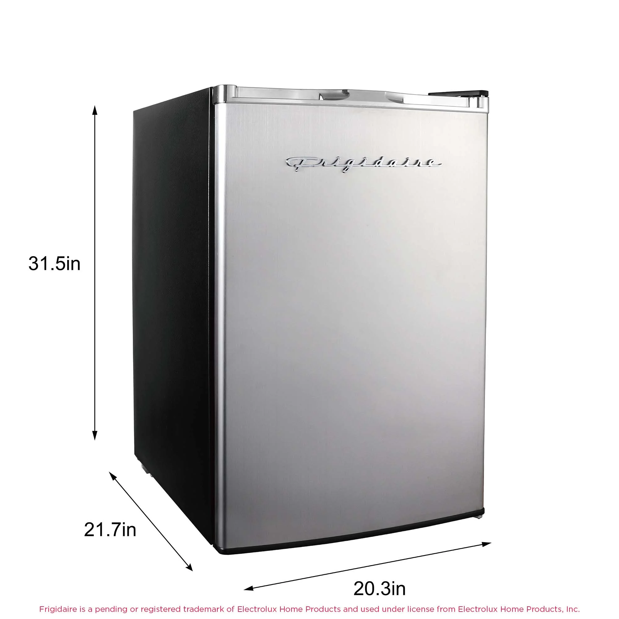 4.5 Cu. Ft. Compact Fridge with Chrome Trim EFR492, Platinum - Image 5