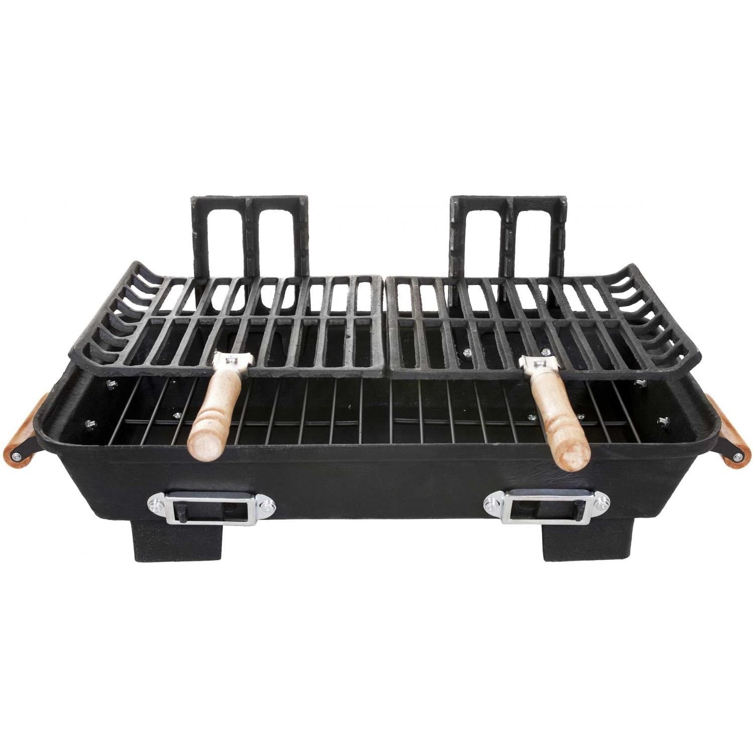 Allen Cast Iron Hibachi Tabletop Charcoal BBQ Grill