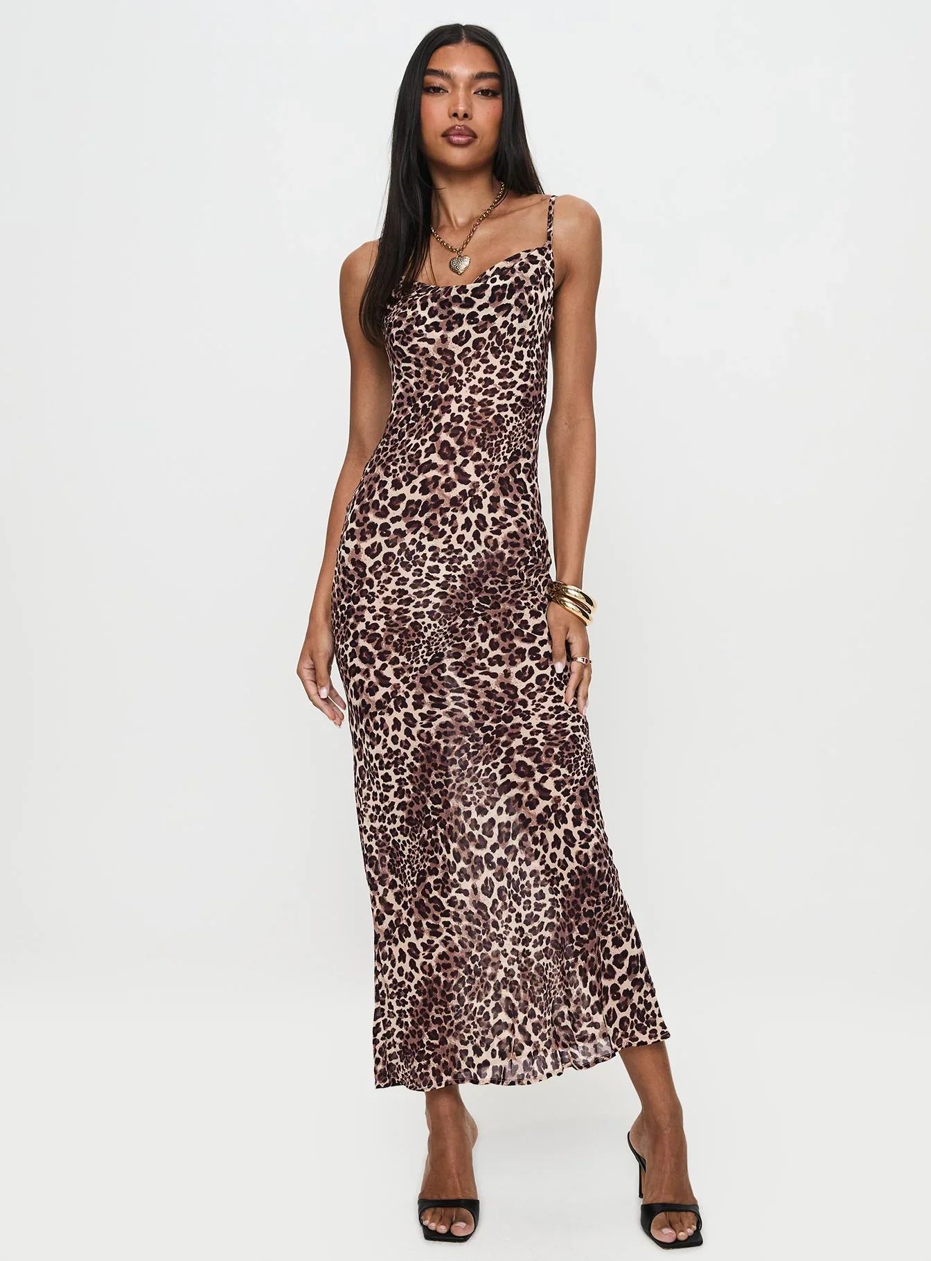 Paolina Maxi Dress Leopard