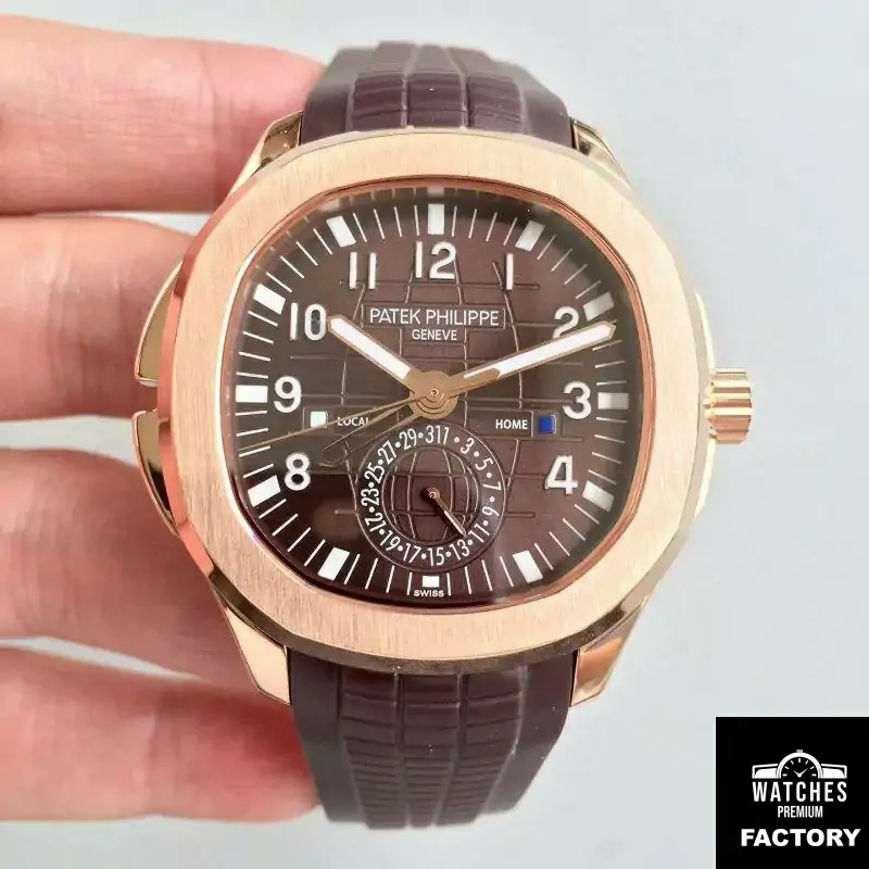 Patek Philippe Aquanaut Travel Time 5164R-001 Rose Gold Chocolate Dial