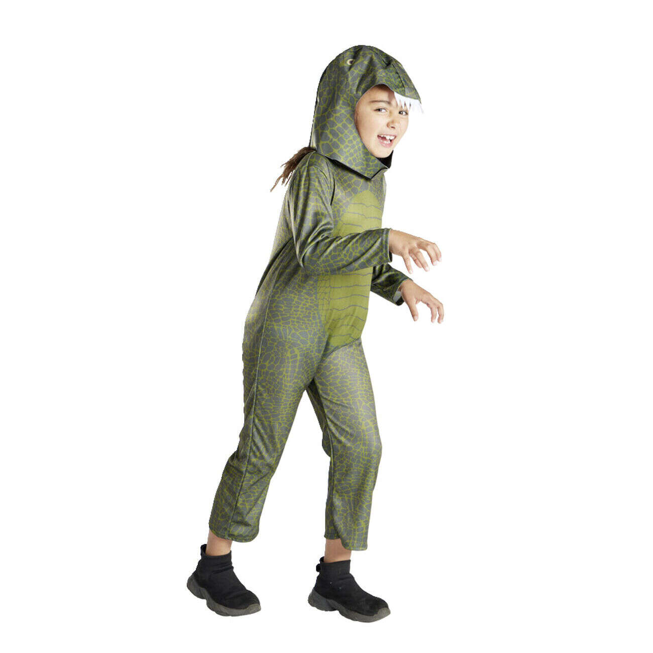 Déguisement enfant dinosaure combinaison avec capuche 7/10 ans