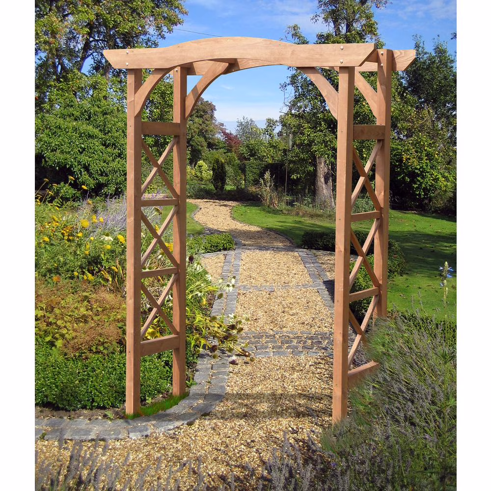 Northbeam Venice 79.5 Wood Arbor - Brown