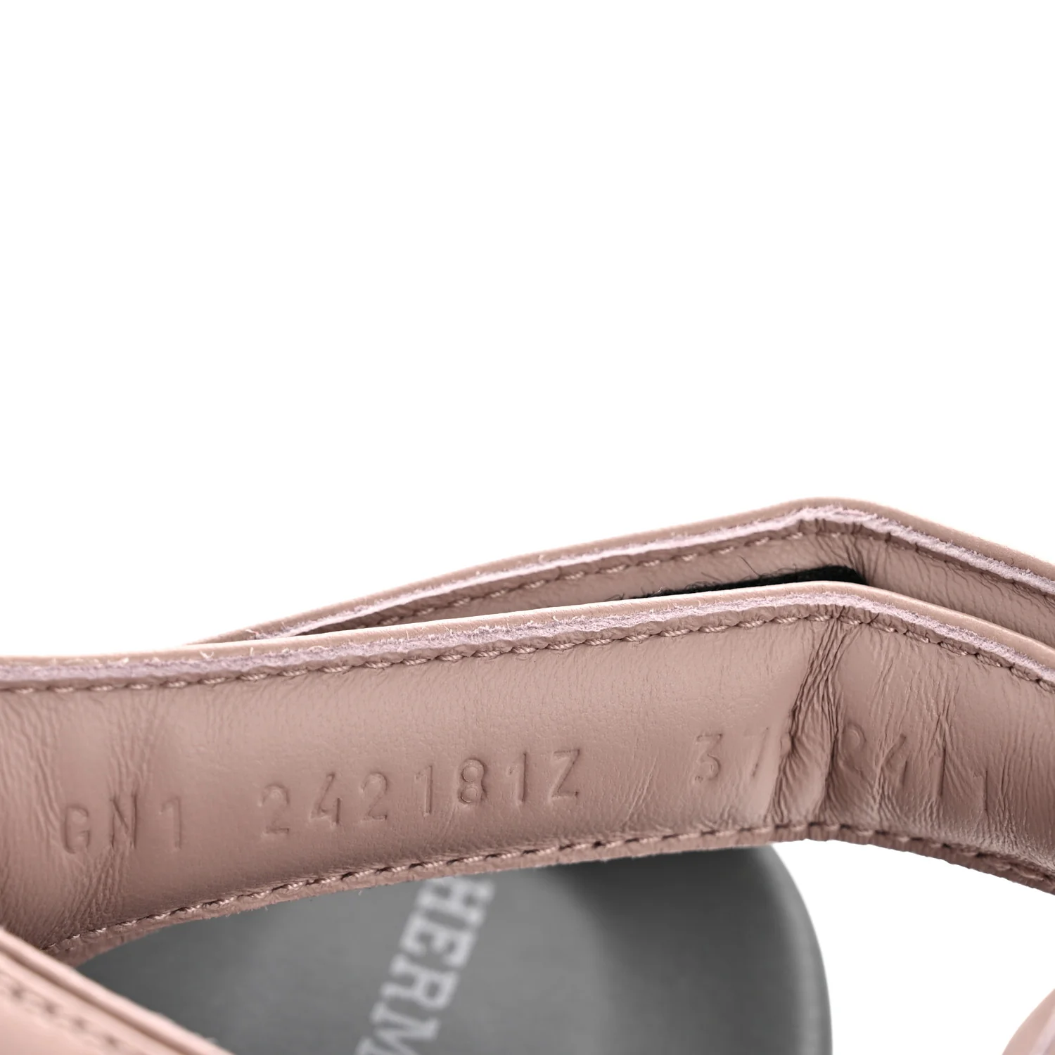 Lambskin Junior Womens Sandals 37.5 Rose Pale