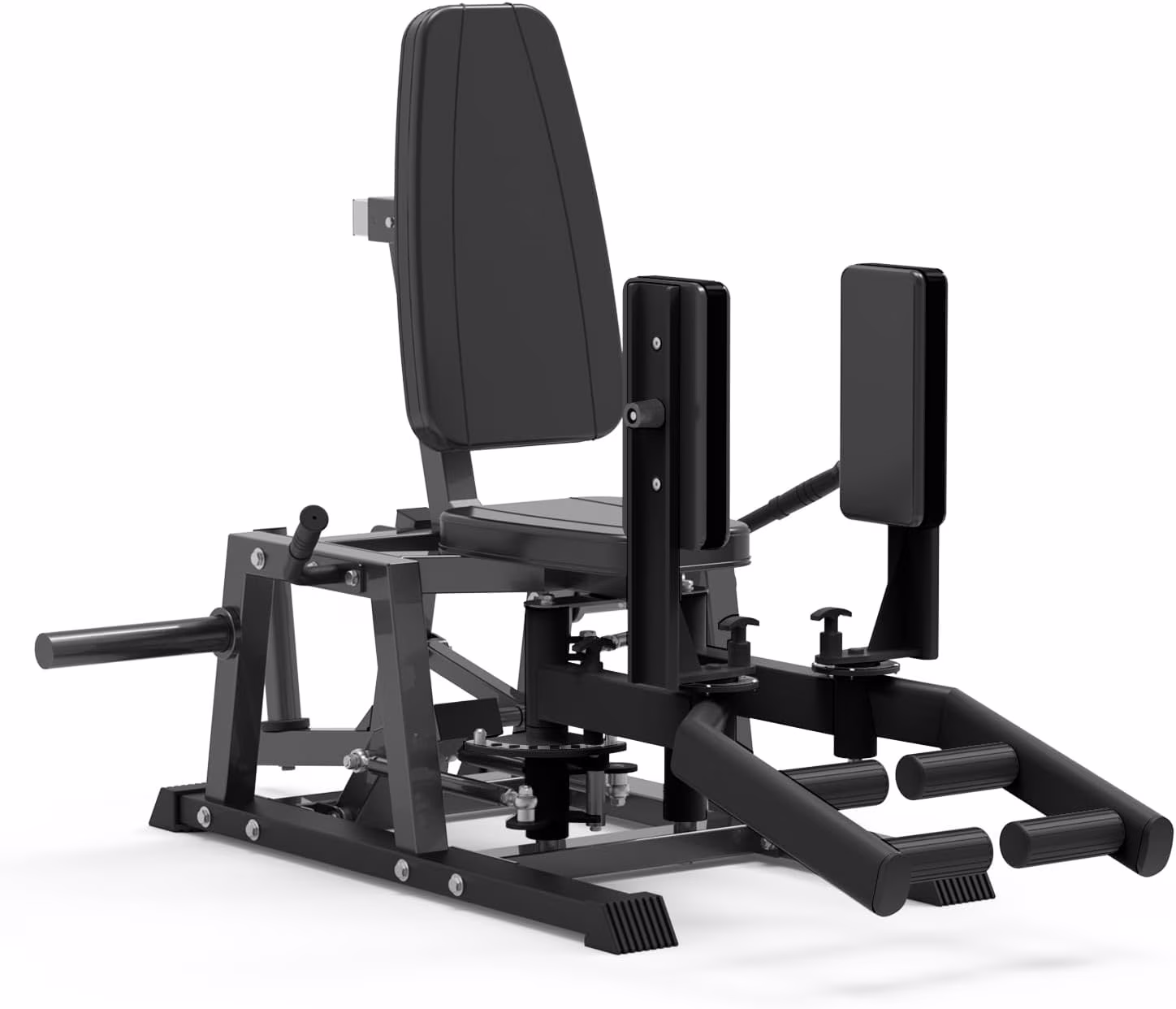 Hip Abductor Machine, Inner and Outer Thigh Machine with 6 Levels Gear System for Home, Black(Black)