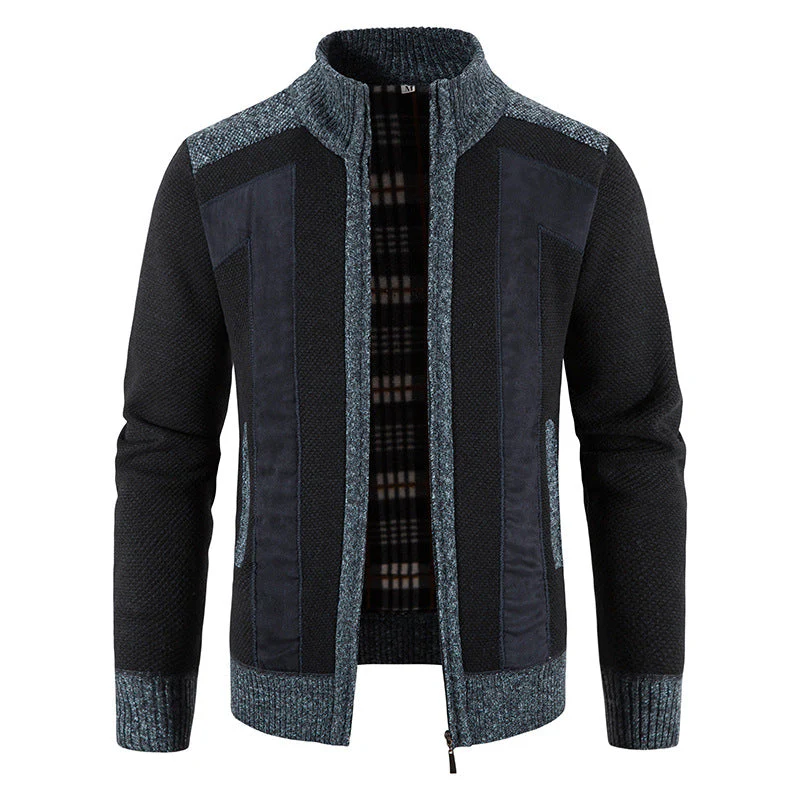 Domenic - Veste douce et lâche avec zip pour hommes