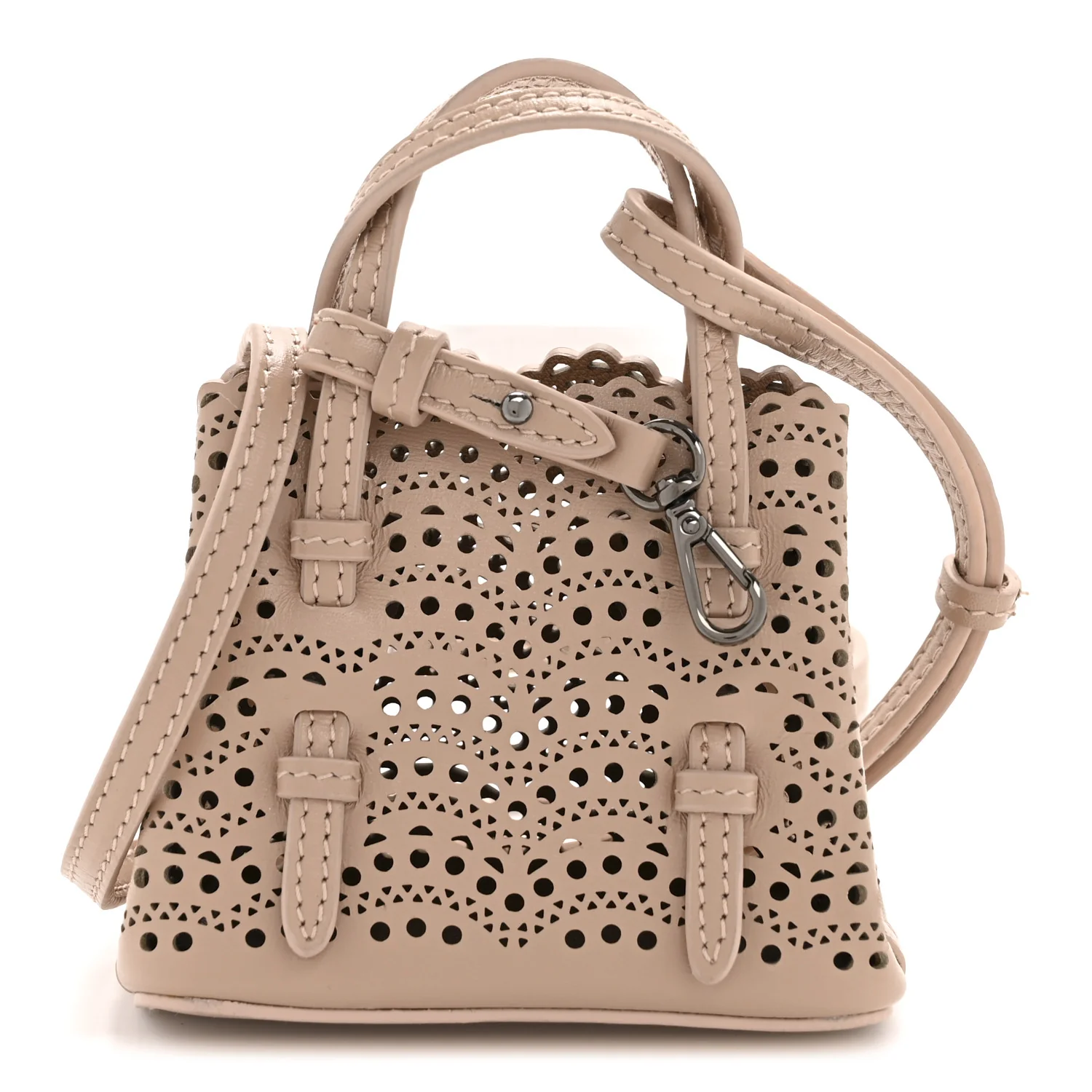 Calfskin Vienne Wave Mini Mina Bag Sable