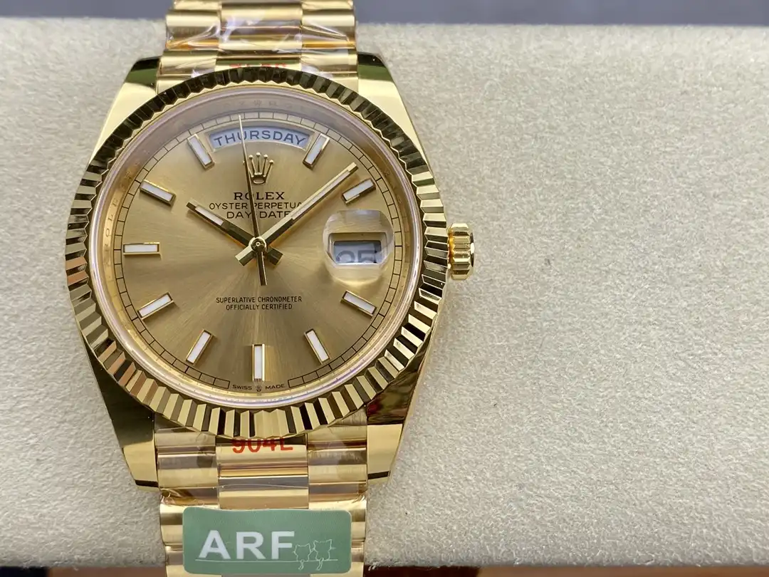 Superclone Rolex Day-Date II 40mm Champagne Dial 228238