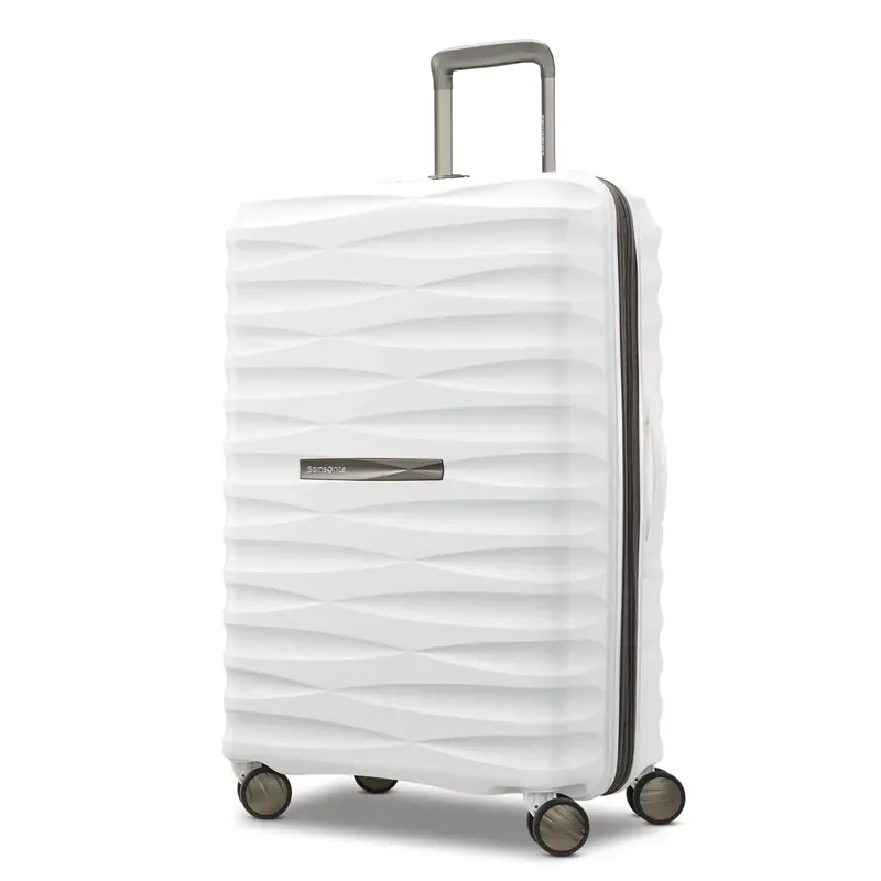 White Voltage DLX Medium Spinner Checked Luggage | 8736-LPAXY - SAMSONITE OUTLET