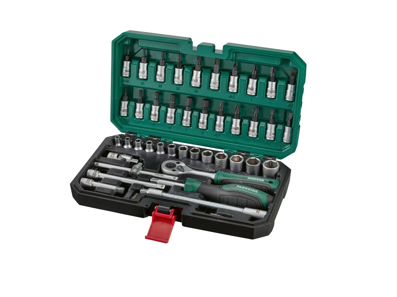 PARKSIDE Set de cliquet et accessoires, 46 pices