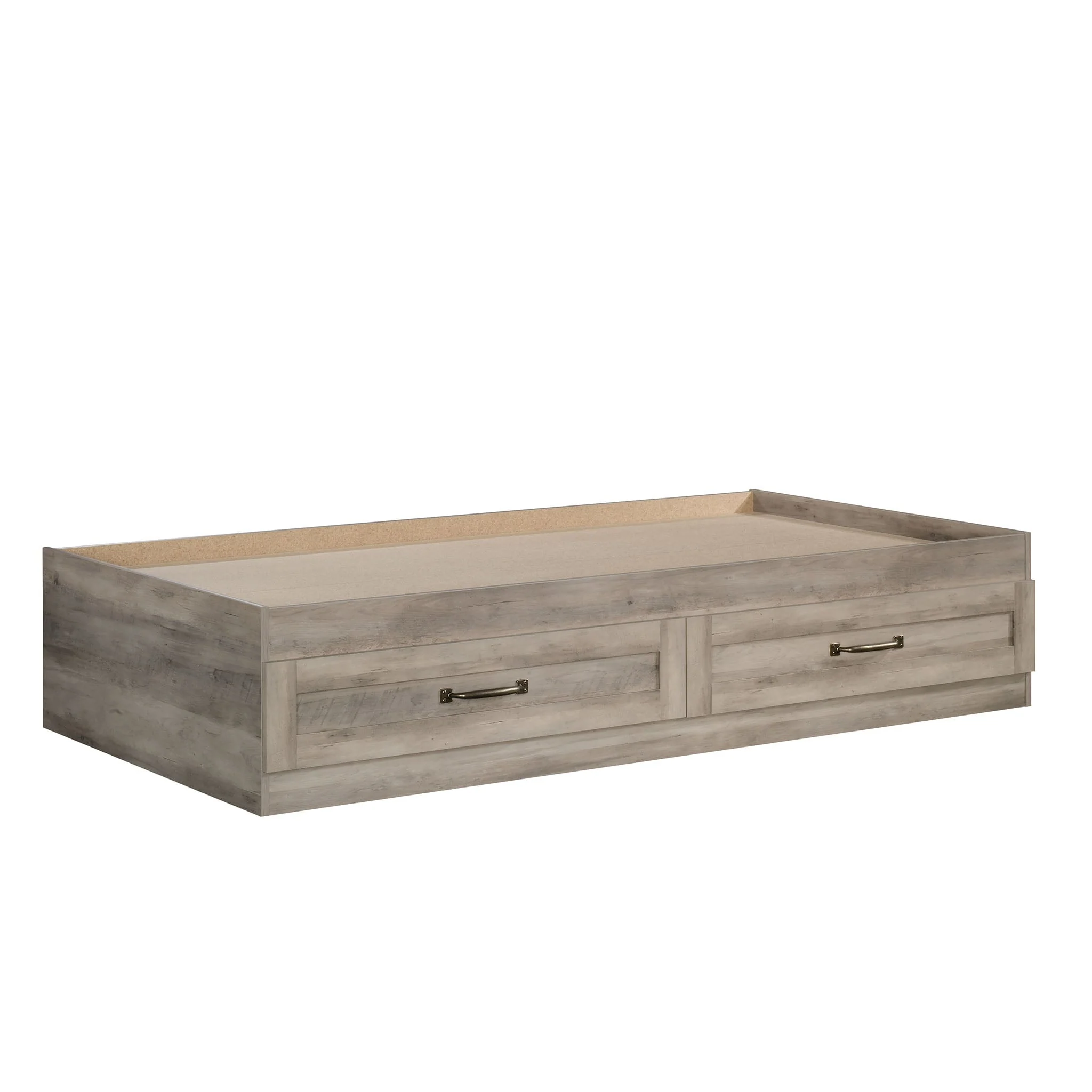 Modern Farmhouse Platform 2 Drawer Storage Bed, Twin, Rustic Gray Image 5