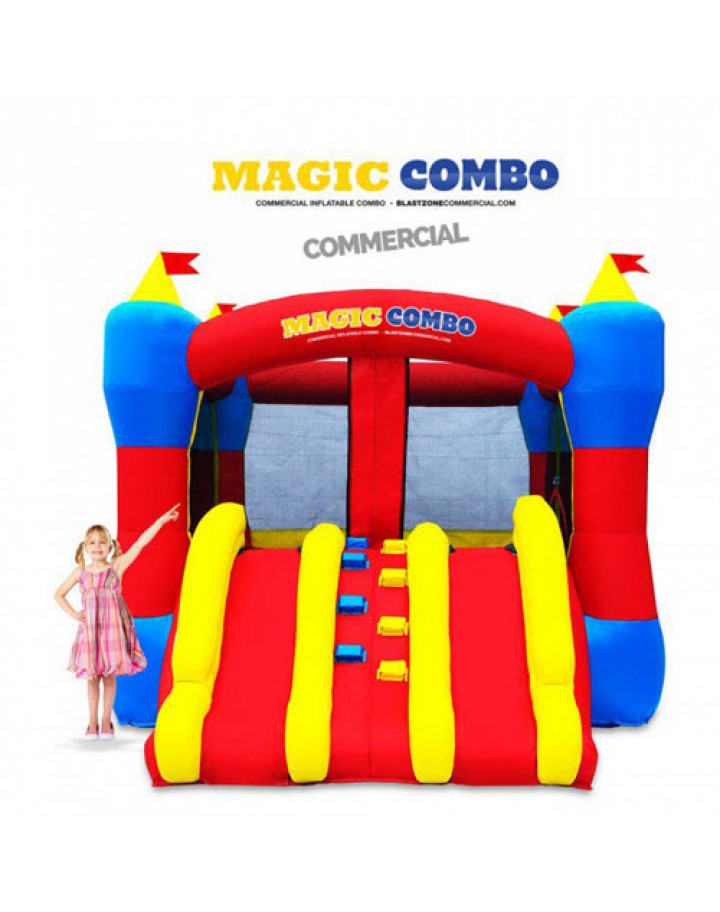 Château gonflable commercial Magic Combo 10 avec toboggan