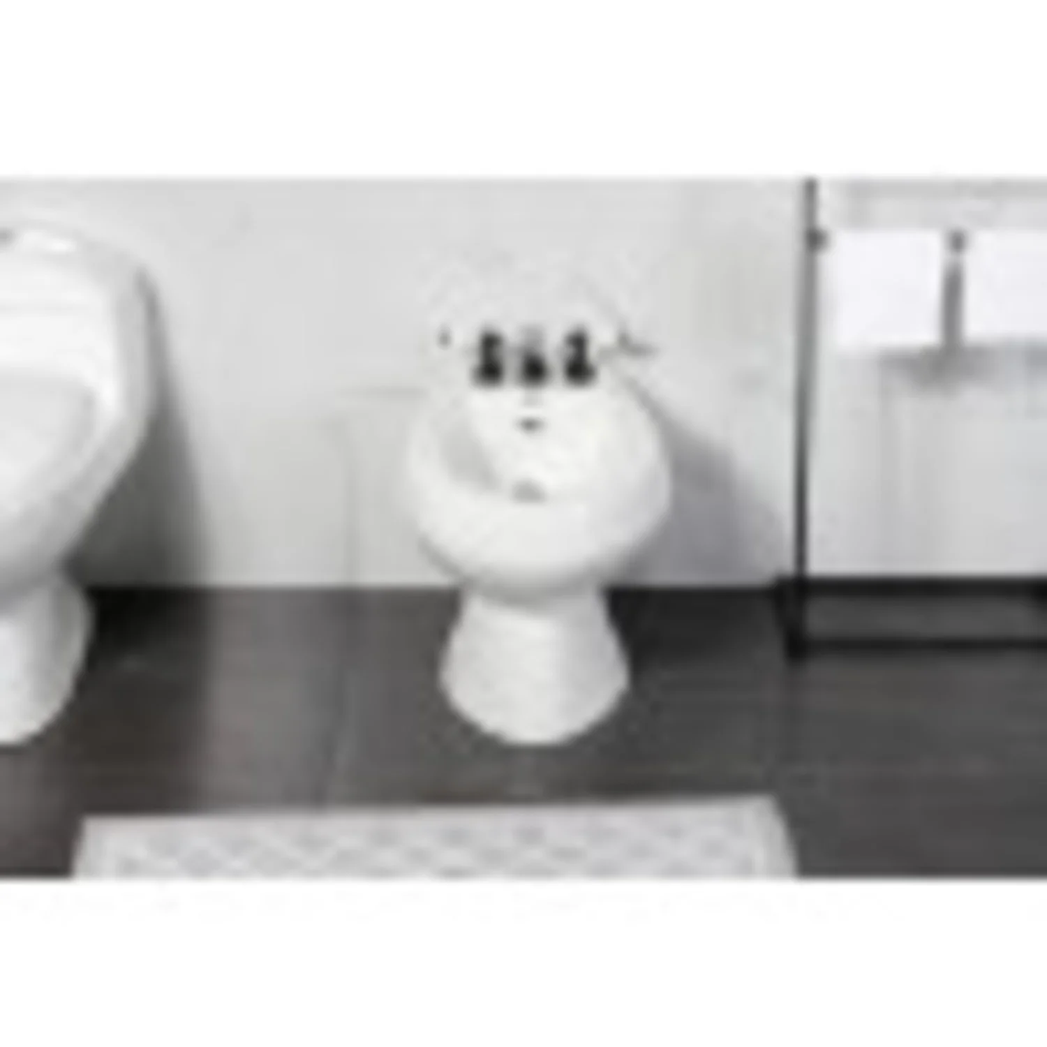Kingston Brass KB320PL Victorian Three-Handle Bidet Faucet, Matte Black