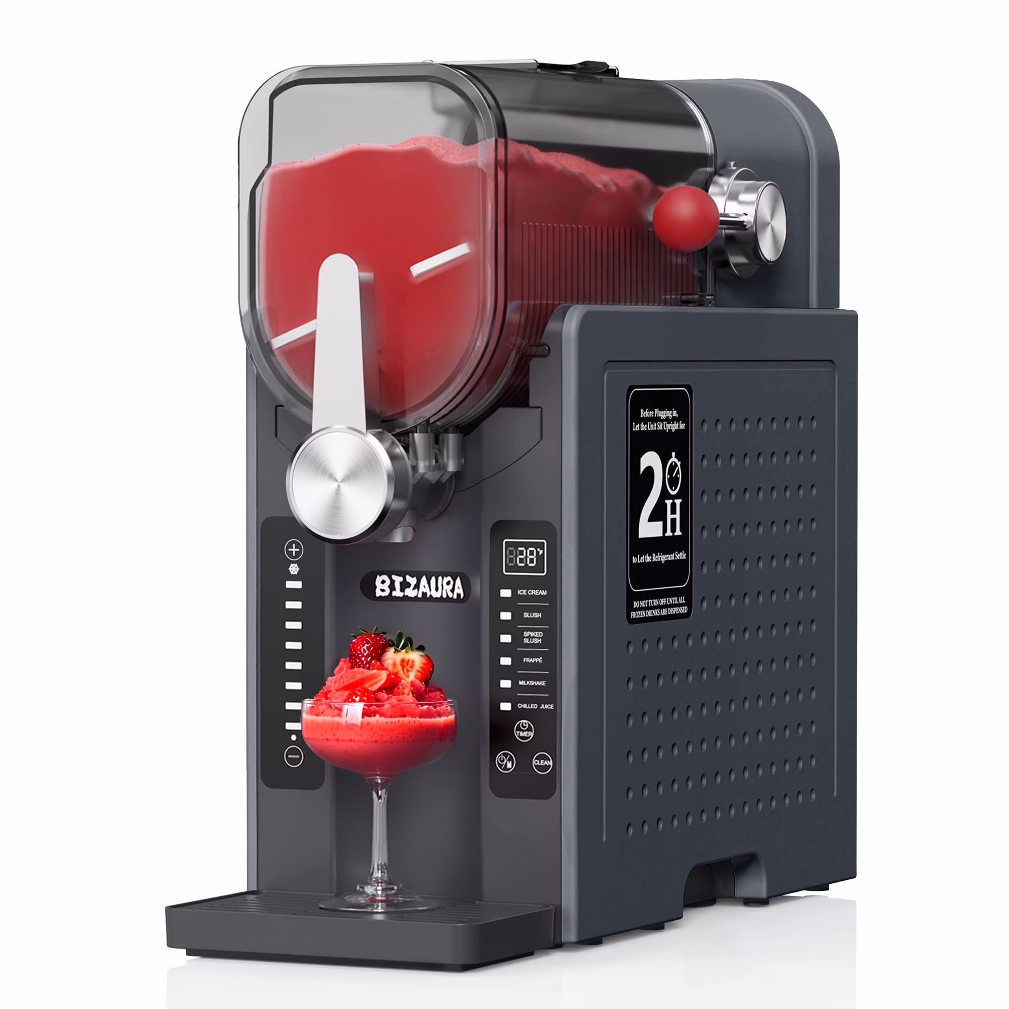 Slushie Machine, Slushy Machine for Home No Ice Need, Professional Frozen Drink Maker, 6 Presets for Milkshakes, Frapp��s, Slush, Ice Cream(Gray)