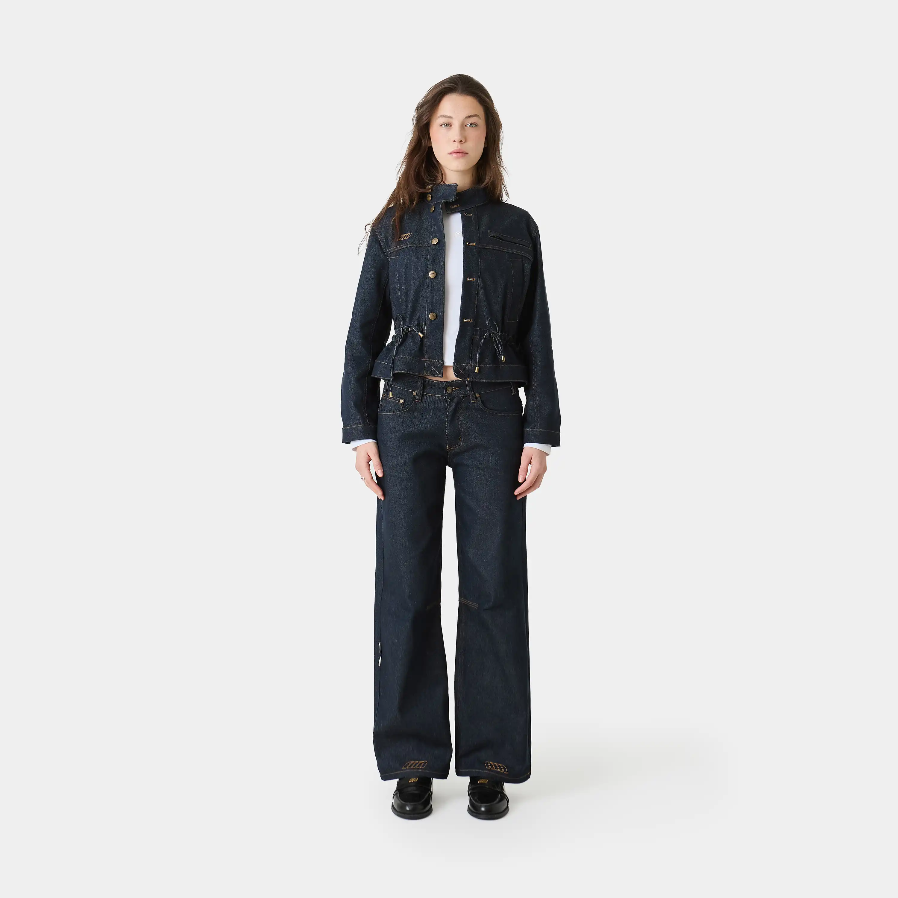 Moss Raw Denim Pants