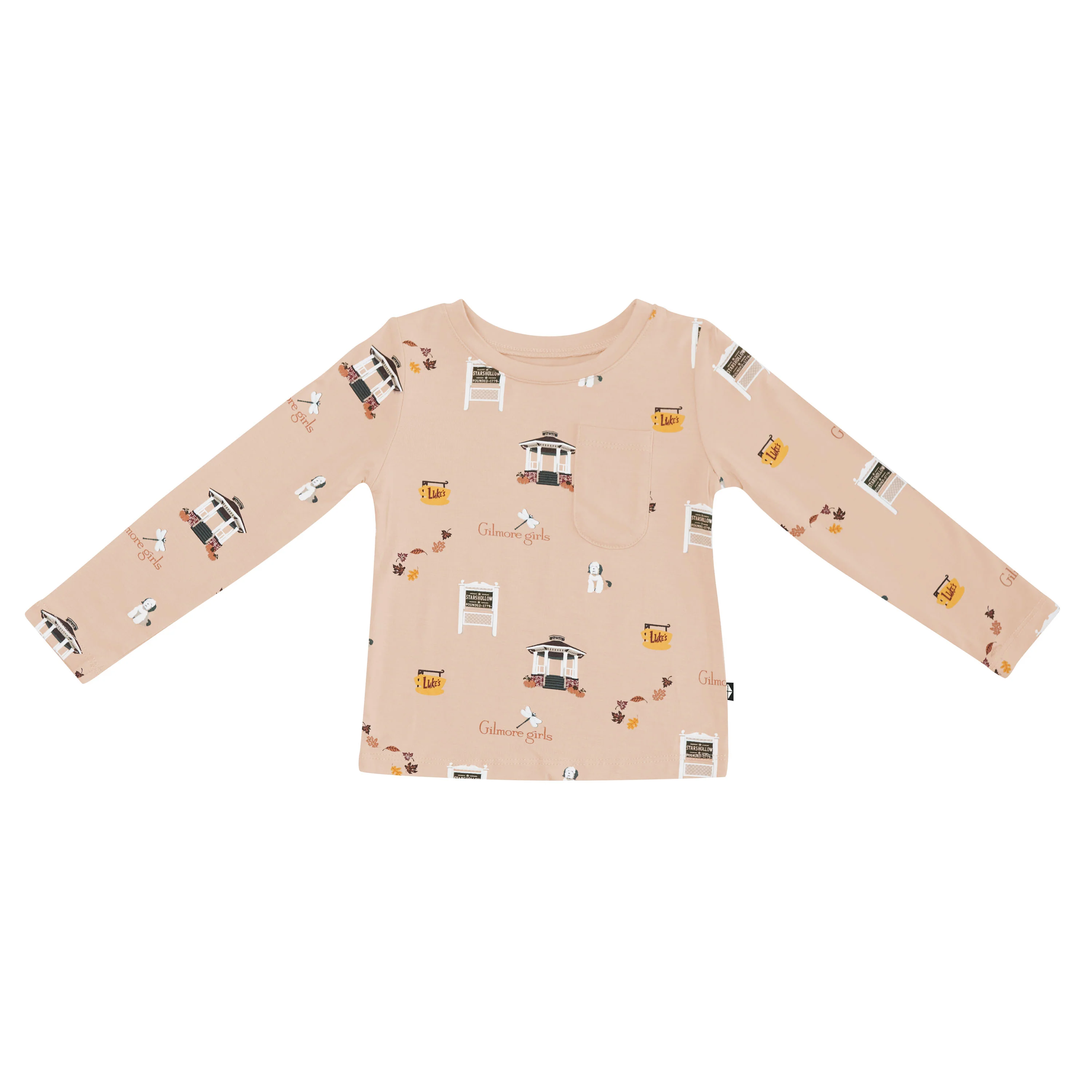 Long Sleeve Toddler Crew Neck Tee in Gilmore Girls