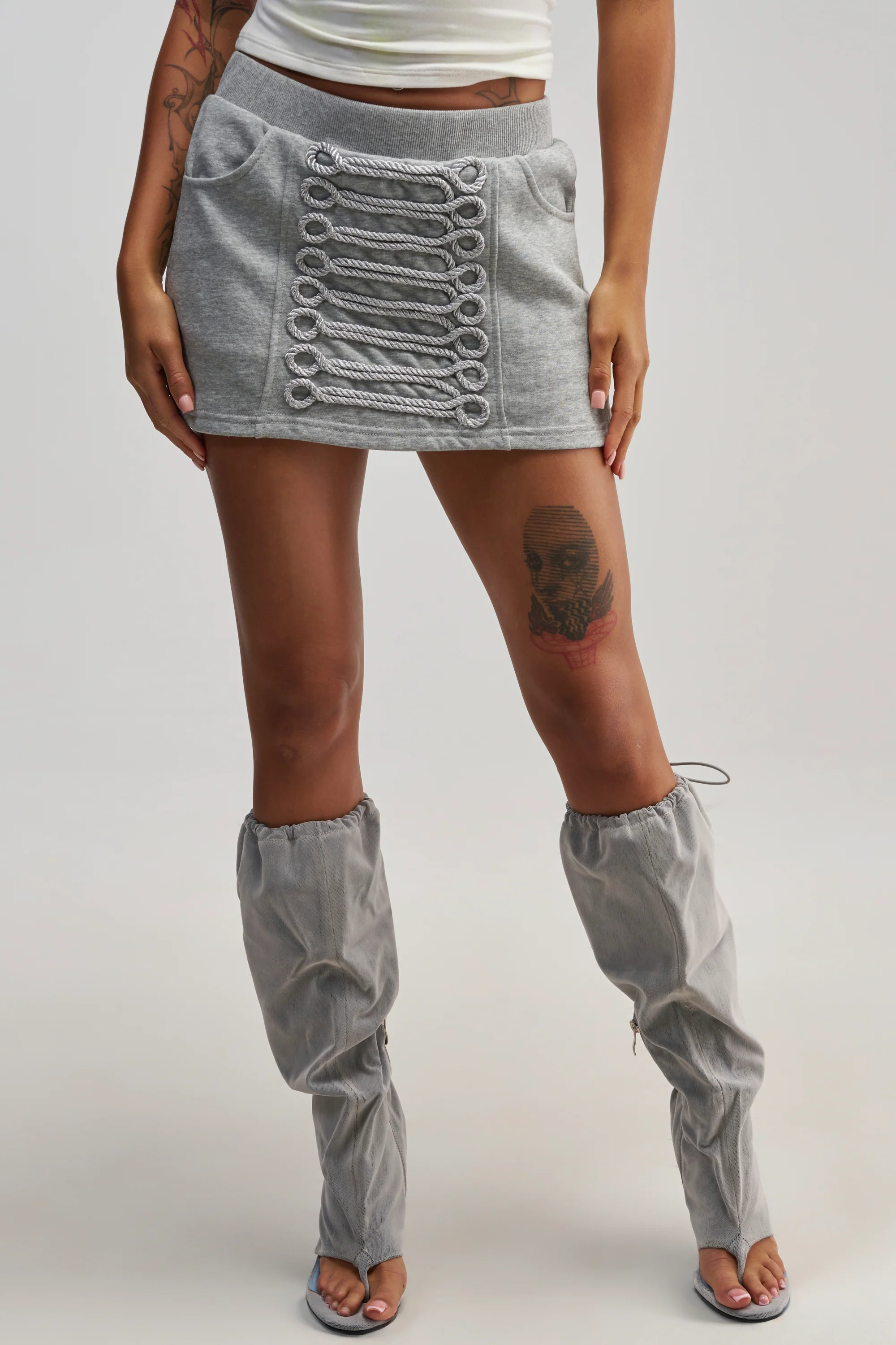 JORDY FRENCH TERRY MINI SKIRT - Akira Store