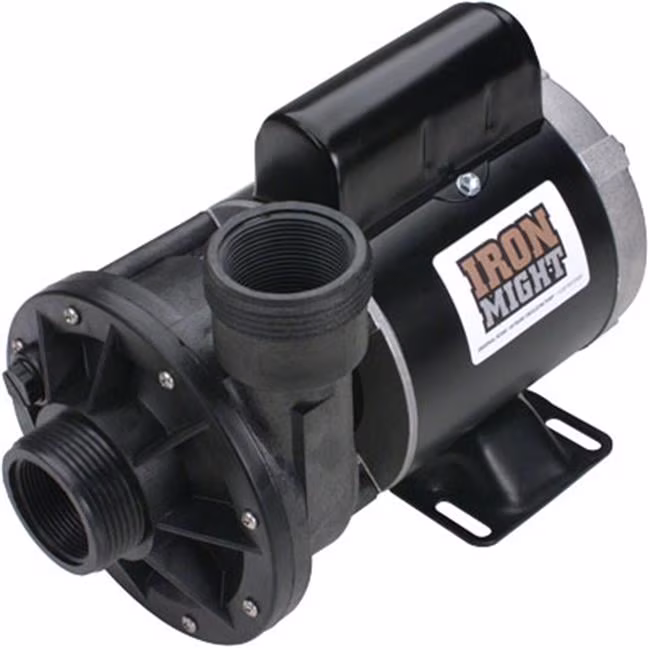 3410030 1E Iron Might 1/15HP Single Speed Circulating Spa Pump 48 Frame 115V