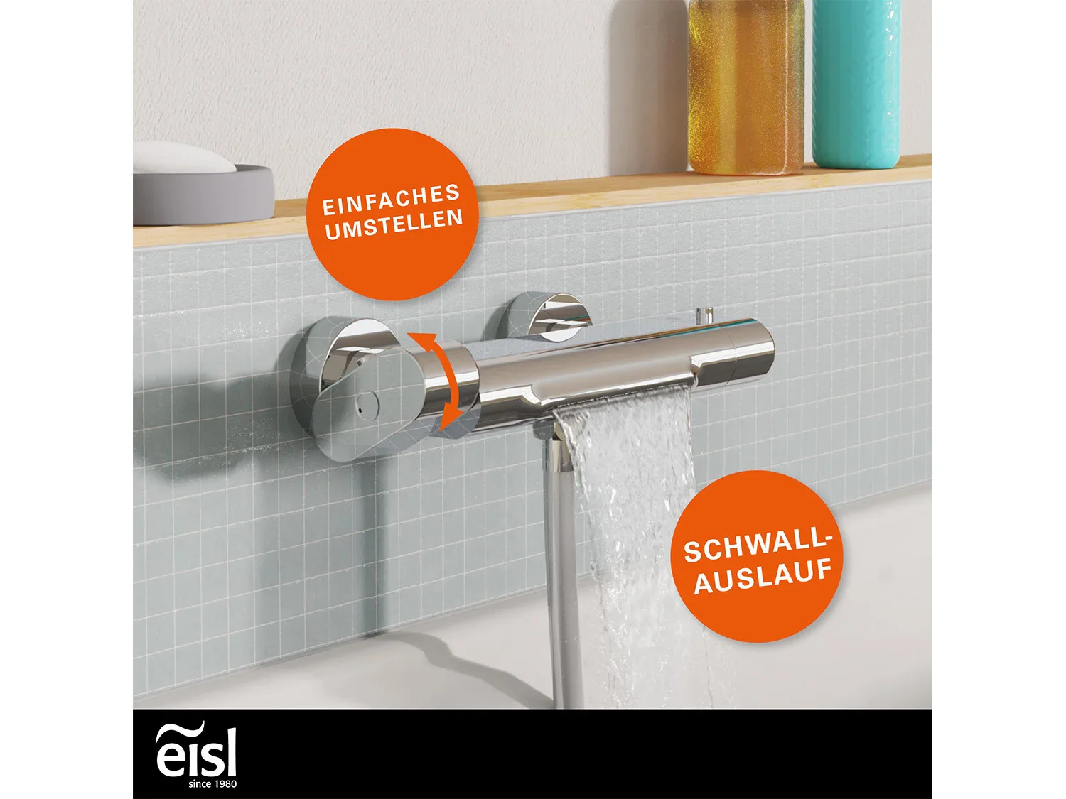 Eisl Mitigeur de salle de bain CARNEO, avec thermostat