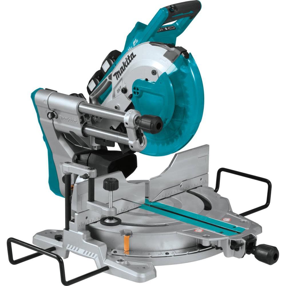 Scie à onglets coulissante à double biseau Makita 36 V/18 V X2 LXT 10