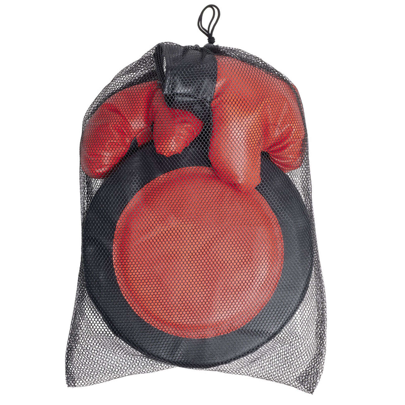 Jeu de boxe avec cible et 2 gants dans filet 30x9xH30cm