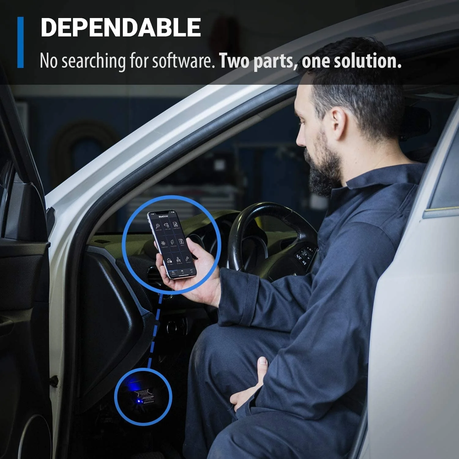 Pro OBD2 Bluetooth Car Diagnostic Scan Tool and Code Reader for iPhone and Android Image 5