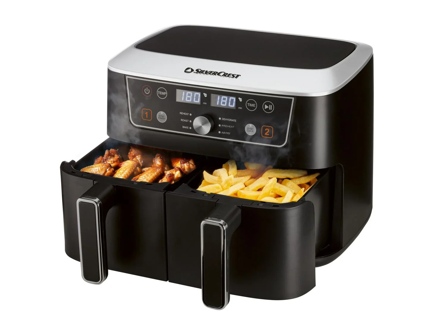 SILVERCREST Friteuse  air chaud double SHFDD 2600 B2