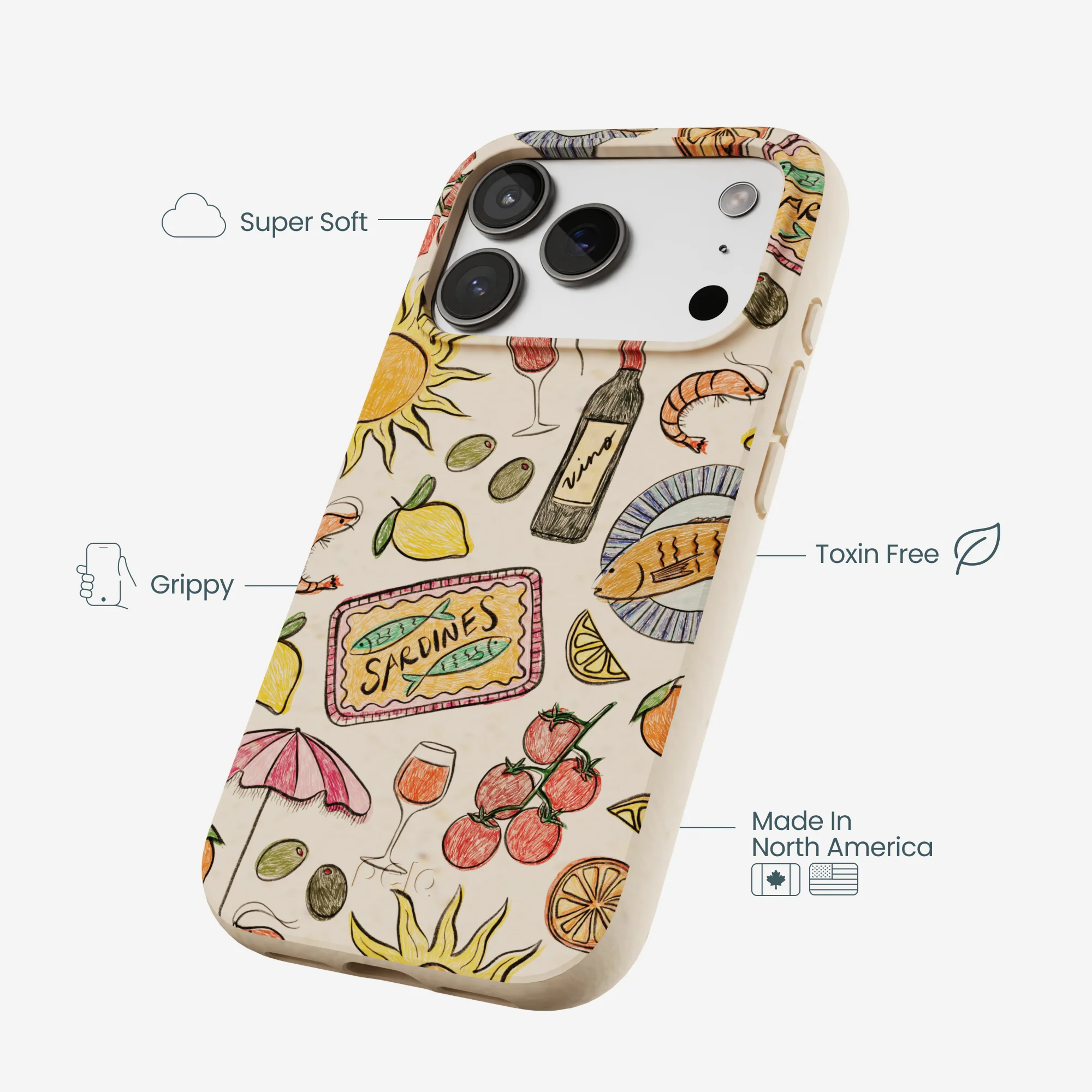 Seashell Coastal Bites iPhone 17 Pro Case
