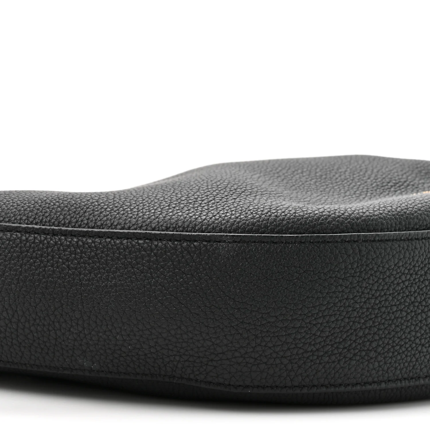 Pebbled Calfskin Augustina Hobo Black