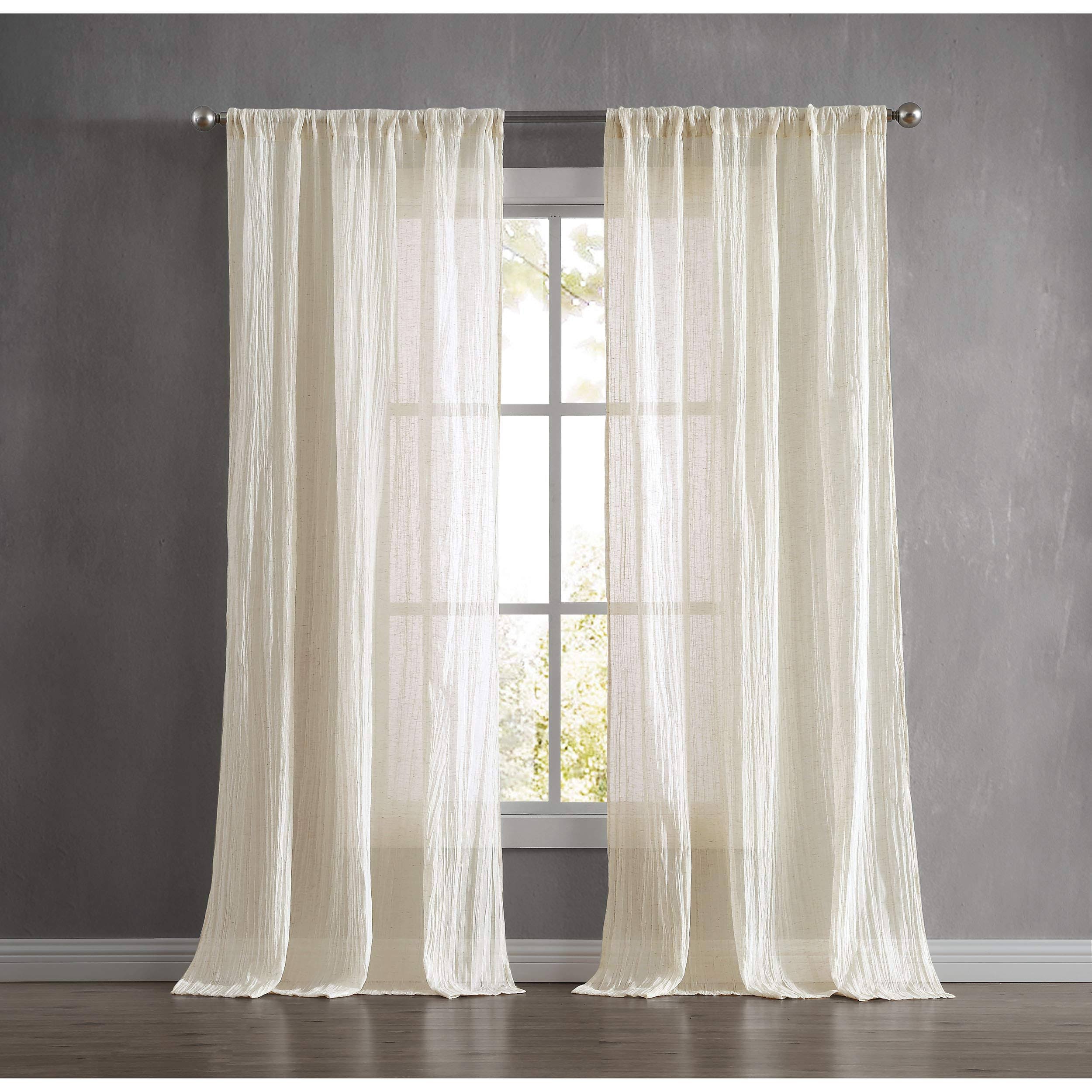 French Connection Charter Crushed Window Curtain, 100