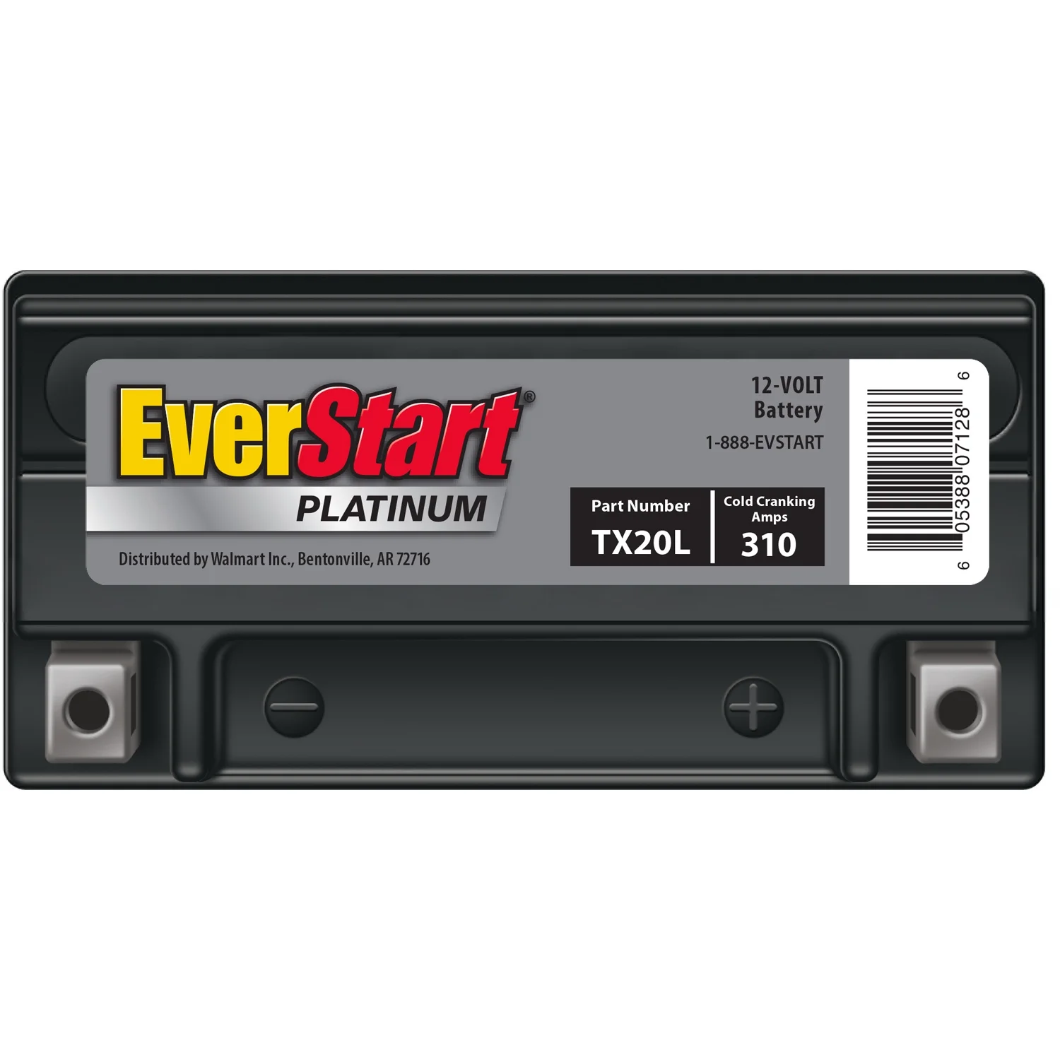 Platinum BOXED AGM Power Sport Battery, Group Size TX20L 12 Volt, 310 CCA - Image 3