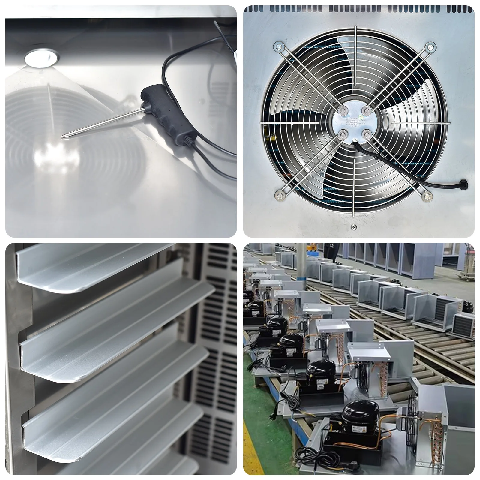 Kolice Commercial 10 Trays Blast Chiller,Blast Freezer with Food Probe, Lowest temp: -40°F, for Restaurants,Bakerys,Schools,Hotels