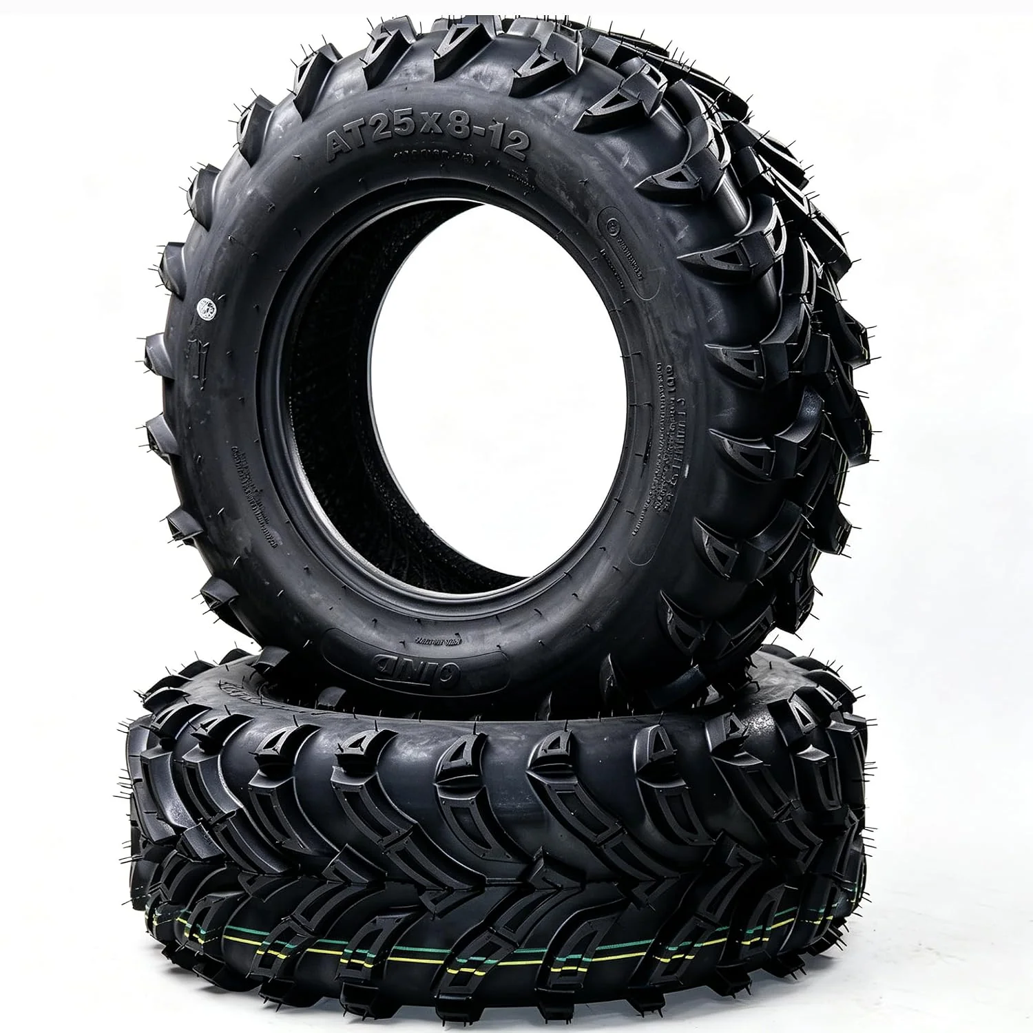 Garvee Pack of 2 AT25x8-12 ATV Tires